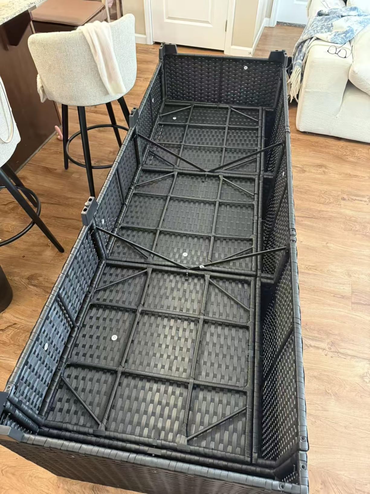 Aoxun 8 Piece Outdoor Patio Furniture Set 7 Seats, Outdoor Sectional with Thick Waterproof Cushions & Storage Coffee Table, Patio Conversation Sets for Garden, Backyard, Porch, Balcony, Deck, Beige customer photo 1