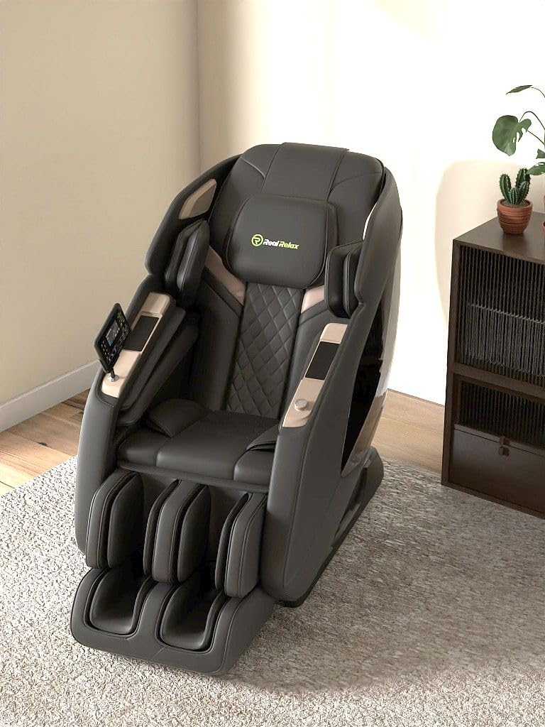 Real Relax 4D Massage Chair Full Body - Zero Gravity SL Track Recliner with Backlit Touch Pad, Negative Ion Purification, Aromatherapy, 20 Auto Modes, Yoga Stretching, Auto Body Scan customer photo 2