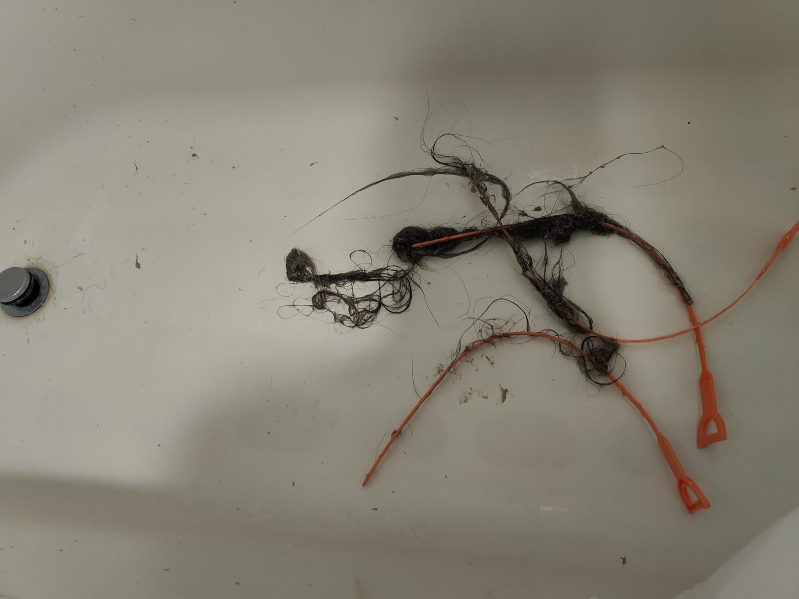 Drain Auger 33 Feet, Plumbing Snake Hair Clog Removal Tool, Heavy Duty Toilet Auger, Clog Remover Tool for Bathroom Kitchen Tub Shower Drain Clog Remover with Gloves, Orange customer photo 1