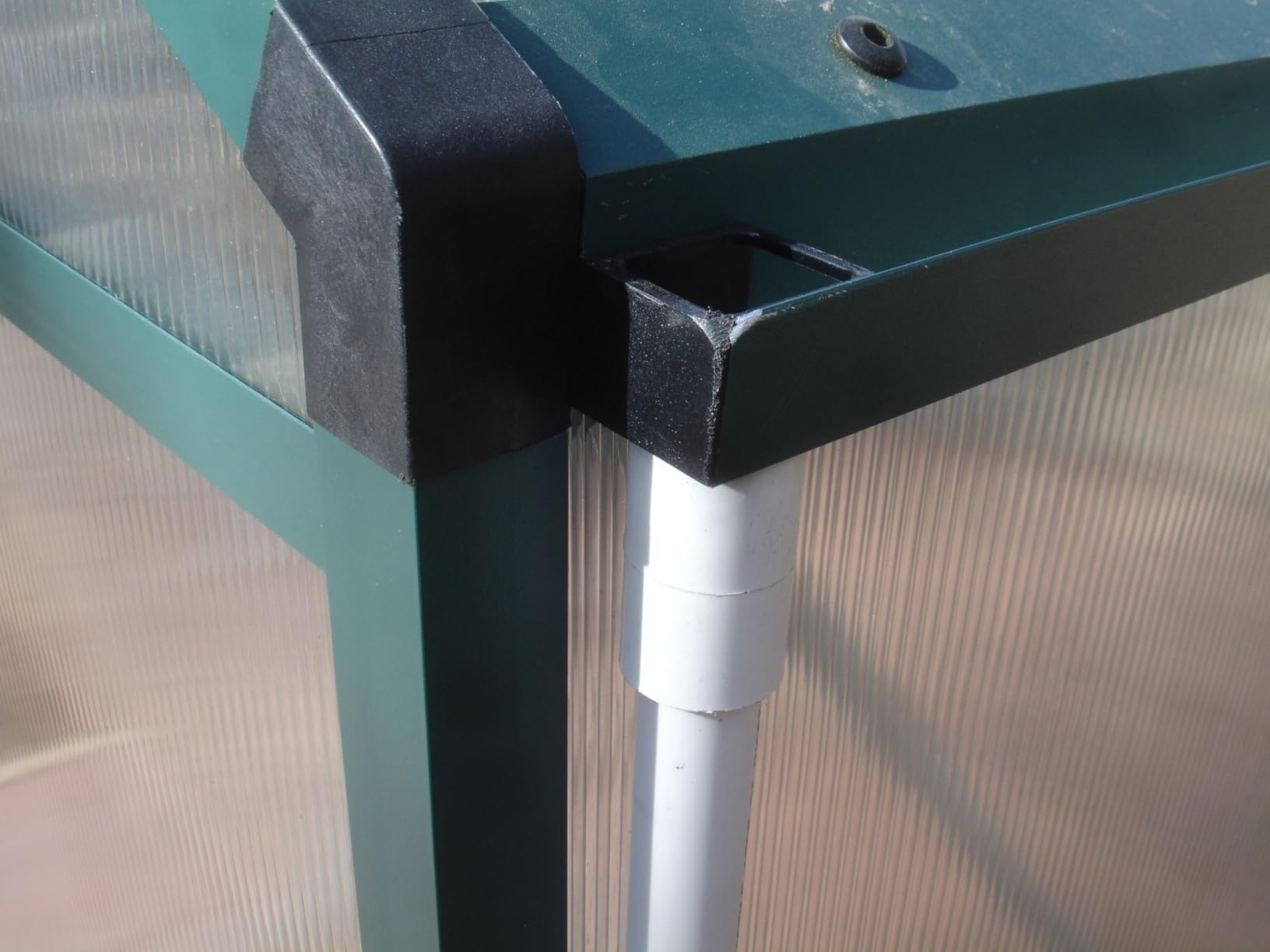 8 x 10 ft Greenhouse, Greenhouses for Outside, Polycarbonate Greenhouse with Aluminum Frame, Lockable Door and Ajustable Roof Vent for Backyard, Green Houses for Outside Garden Backyard, Patio customer photo 1