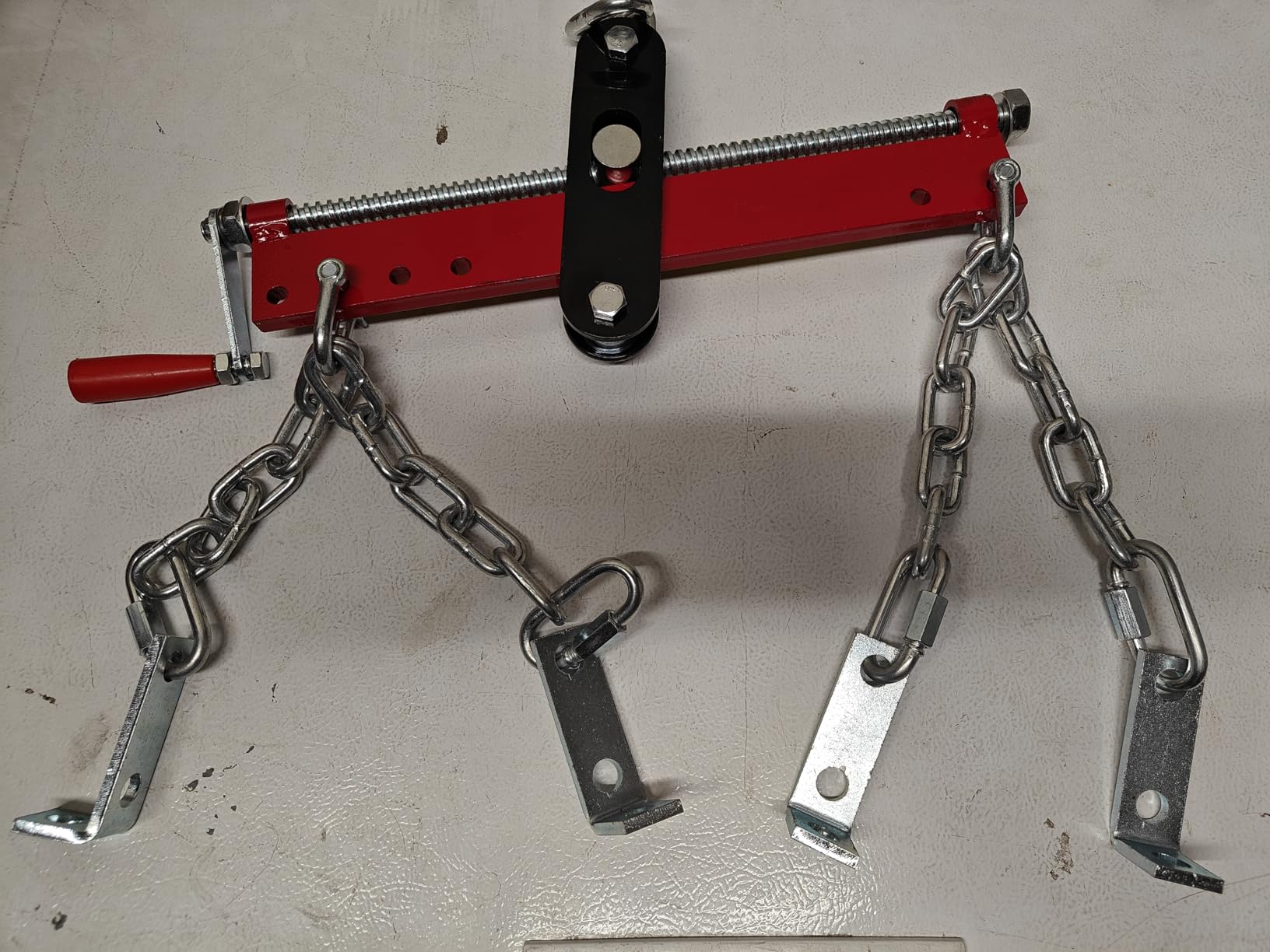 Cherry Picker Engine Hoist, Folding Engine Crane, 2 Ton 4400lb Engine Hoist Lift, Heavy Duty Hydraulic Engine Shop Crane with 6 Casters, Telescopic Boom Hitch, Black customer photo 1