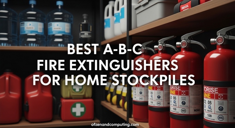 Best A-B-C Fire Extinguishers for Home Stockpiles
