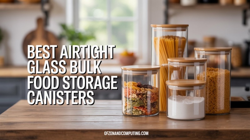 Best Airtight Glass Bulk Food Storage Canisters