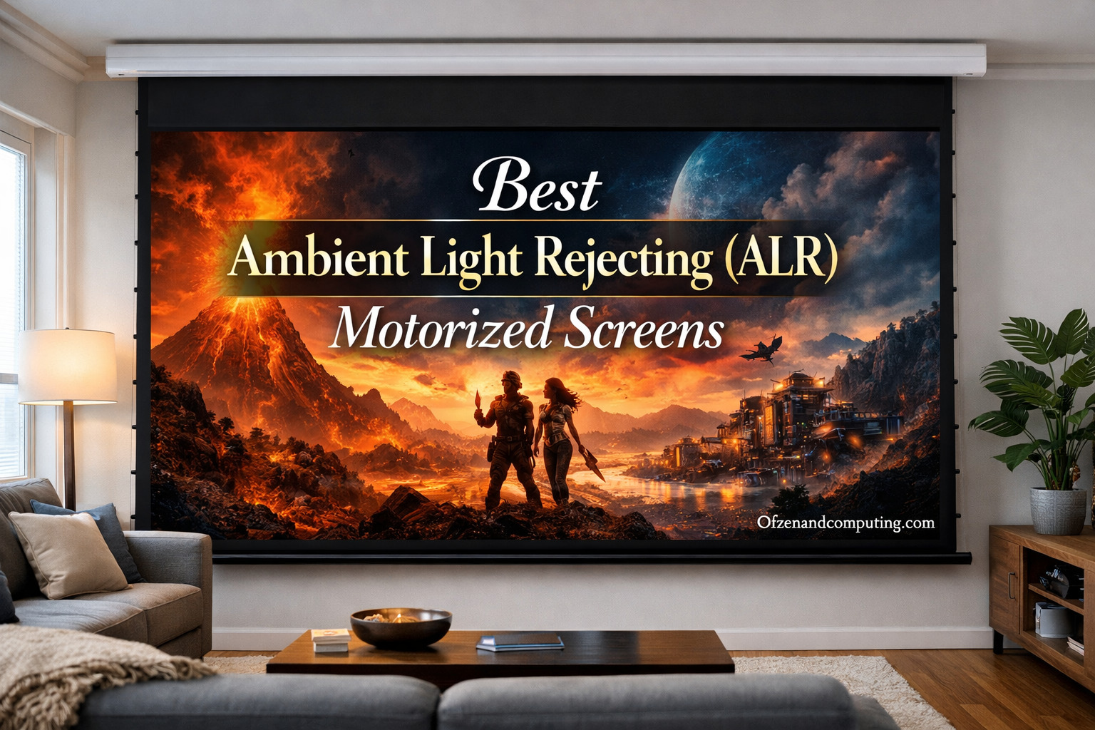 Best Ambient Light Rejecting (ALR) Motorized Screens