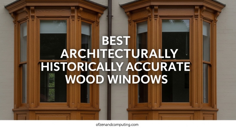 Best Architecturally Historically Accurate Wood Windows