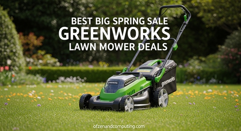 Best Big Spring Sale Greenworks Lawn Mower Deals