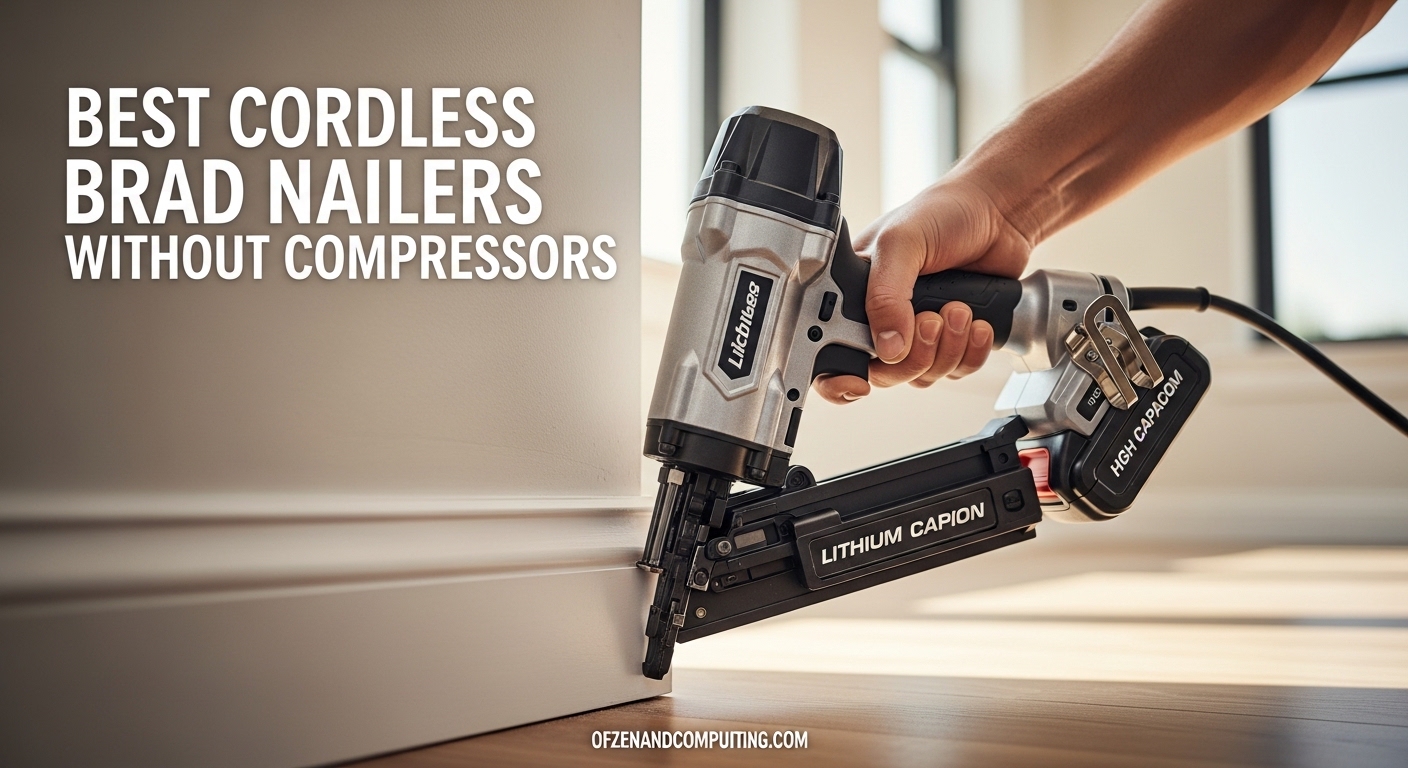 Best Cordless Brad Nailers Without Compressors