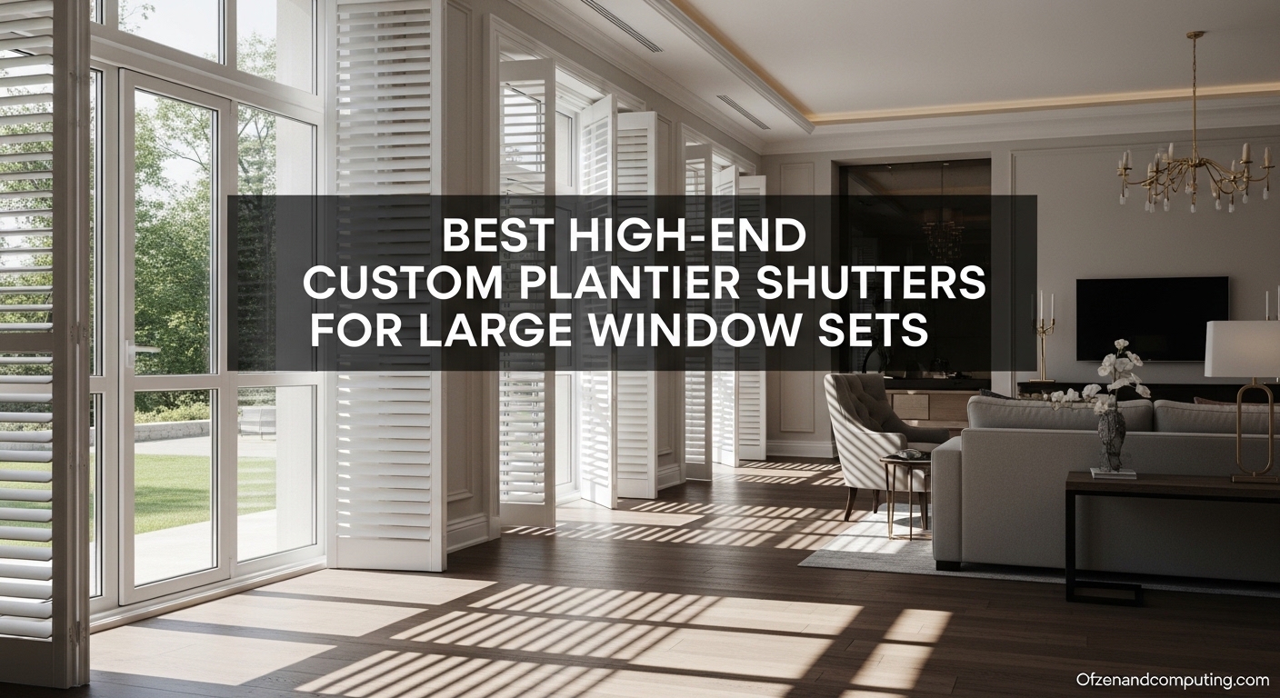 Best High-End Custom Plantation Shutters for Large Window Sets