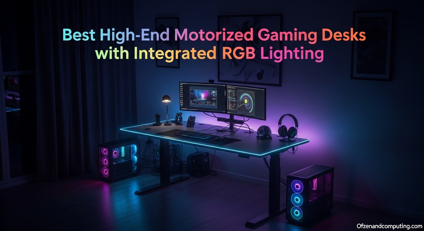 Best High-End Motorized Gaming Desks with Integrated RGB Lighting