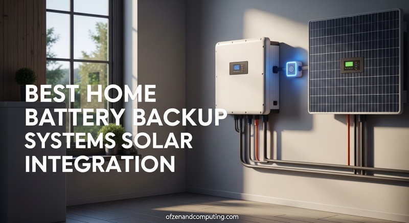 Best Home Battery Backup Systems for Solar Integration