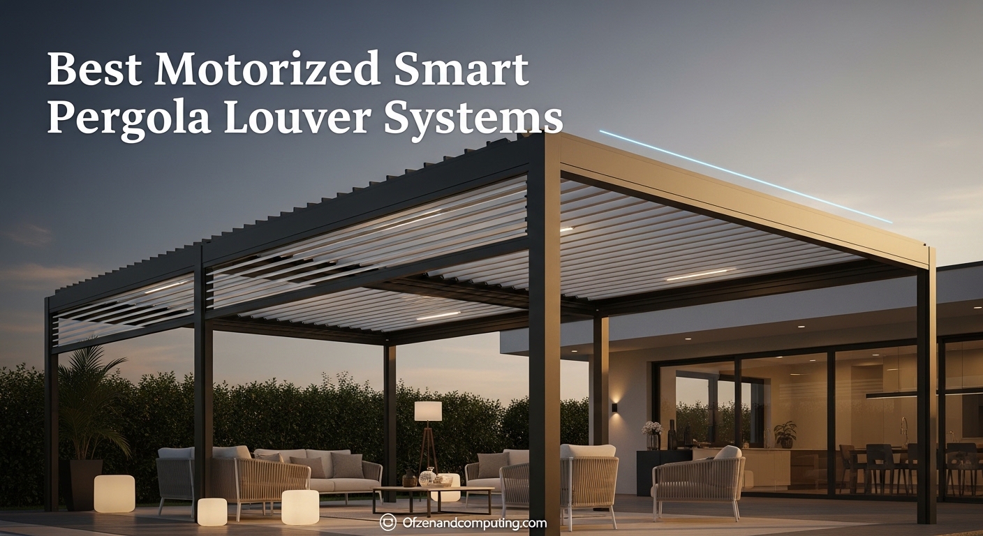 Best Motorized Smart Pergola Louver Systems
