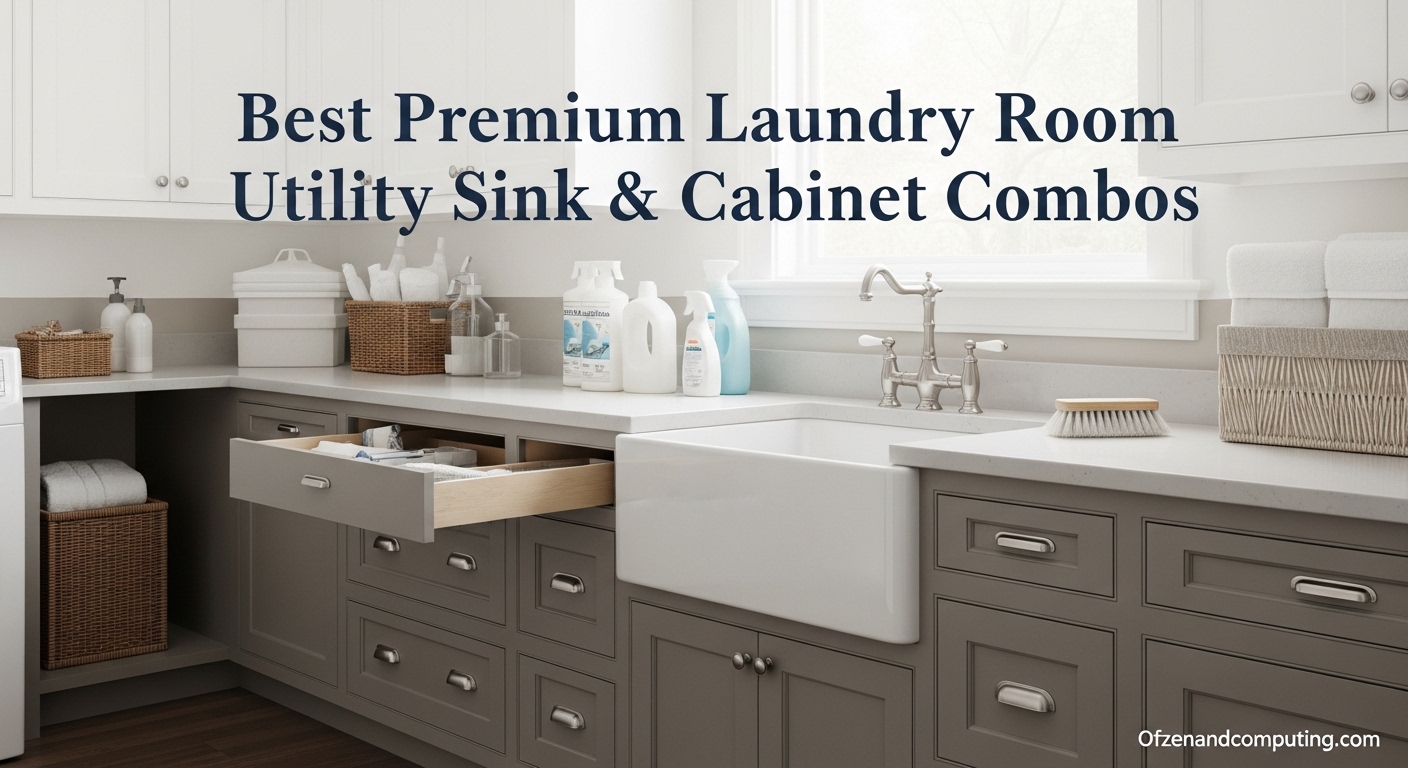Best Premium Laundry Room Utility Sink & Cabinet Combos