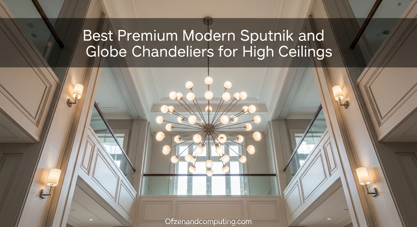 Best Premium Modern Sputnik and Globe Chandeliers for High Ceilings