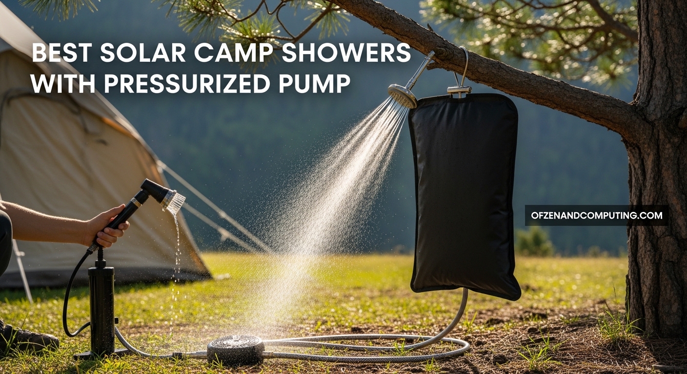 Best Solar Camp Showers with Pressurized Pumps
