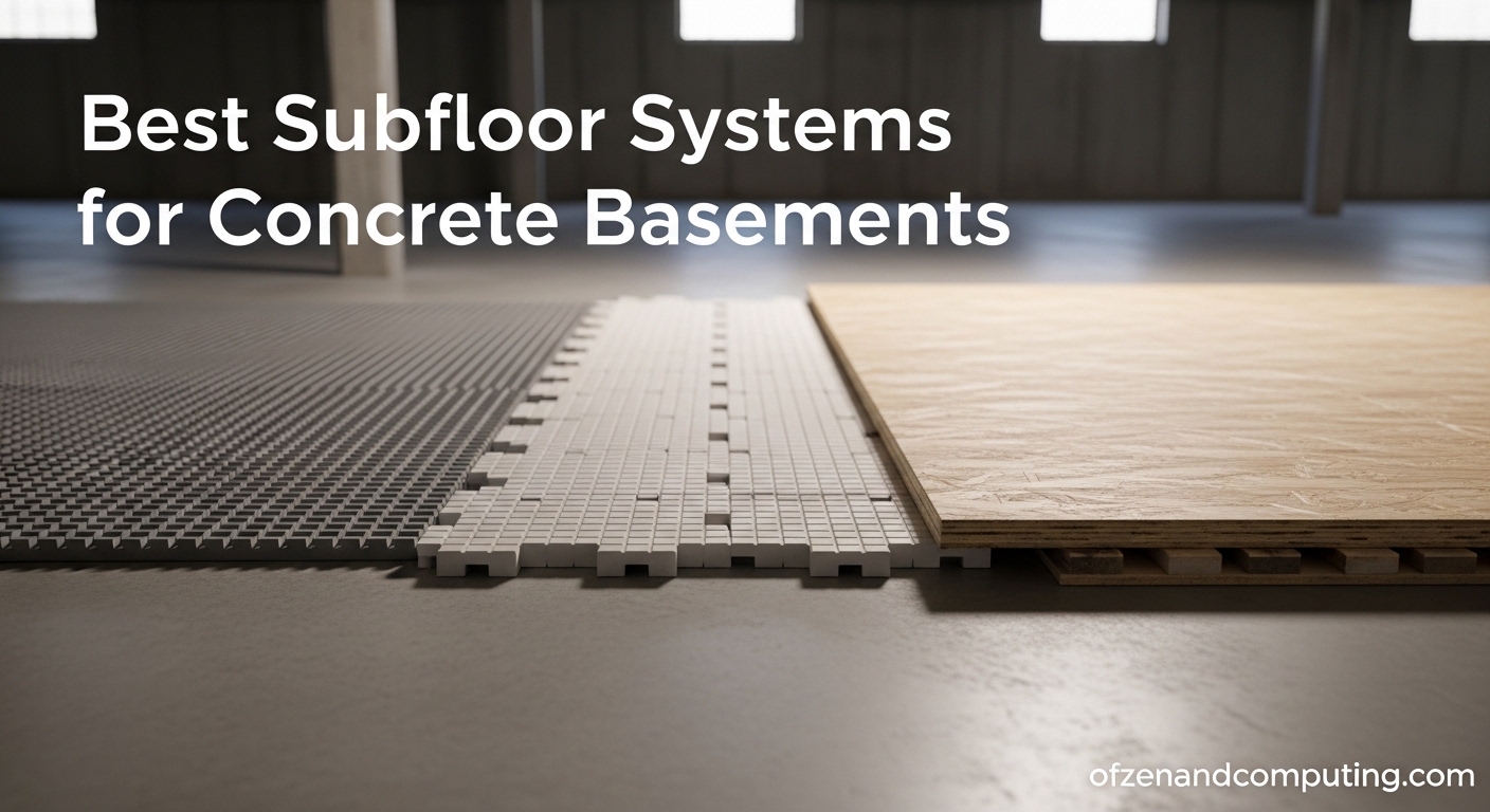 Best Subfloor Systems for Concrete Basements