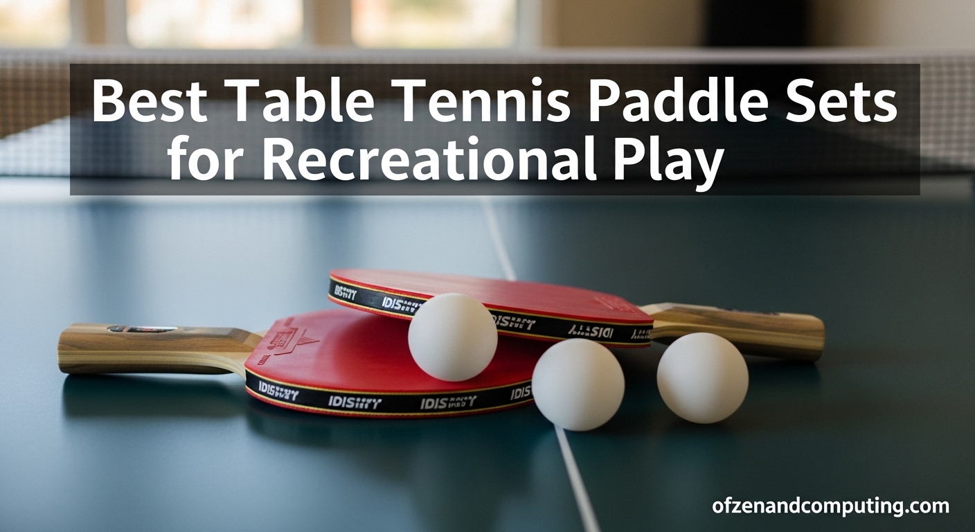 Best Table Tennis Paddle Sets for Recreational Play
