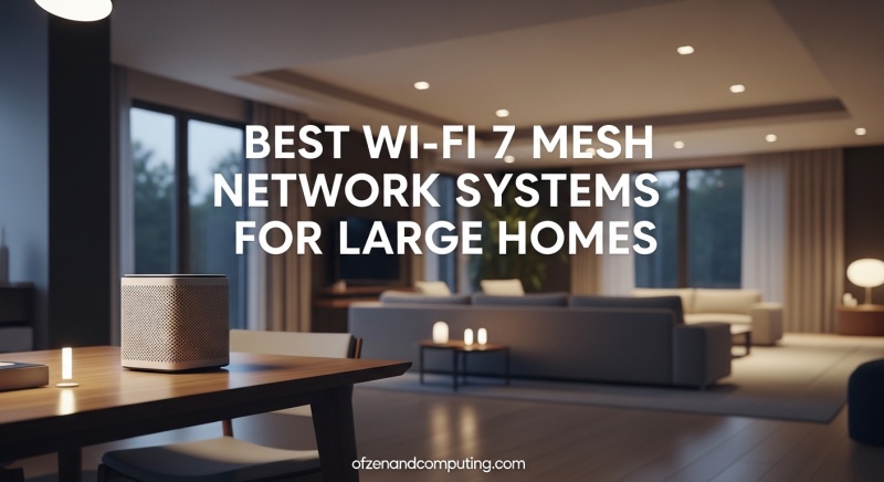 Best Wi-Fi 7 Mesh Network Systems for Large Homes