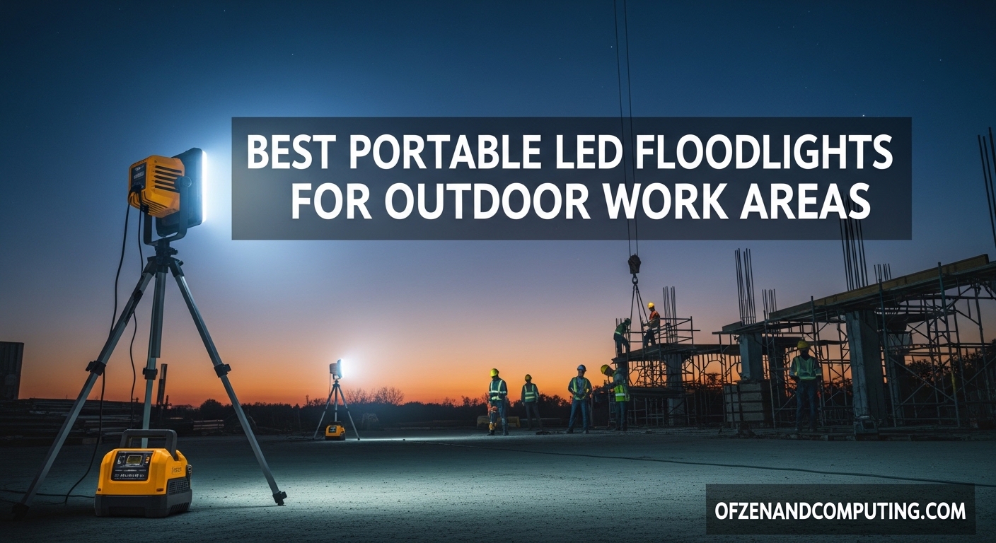 Best portable LED floodlights for outdoor work areas