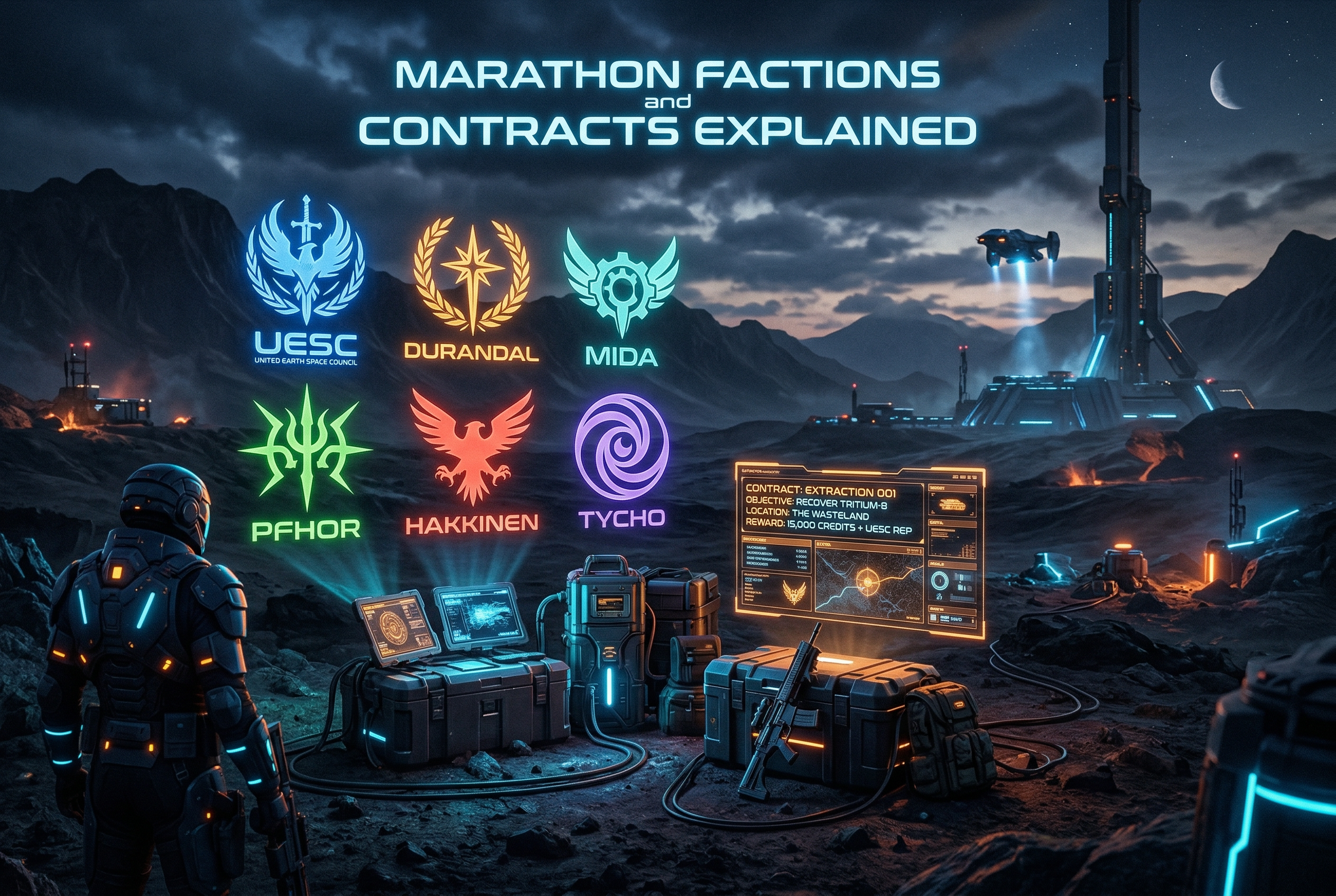 All Marathon Factions and Contracts Explained