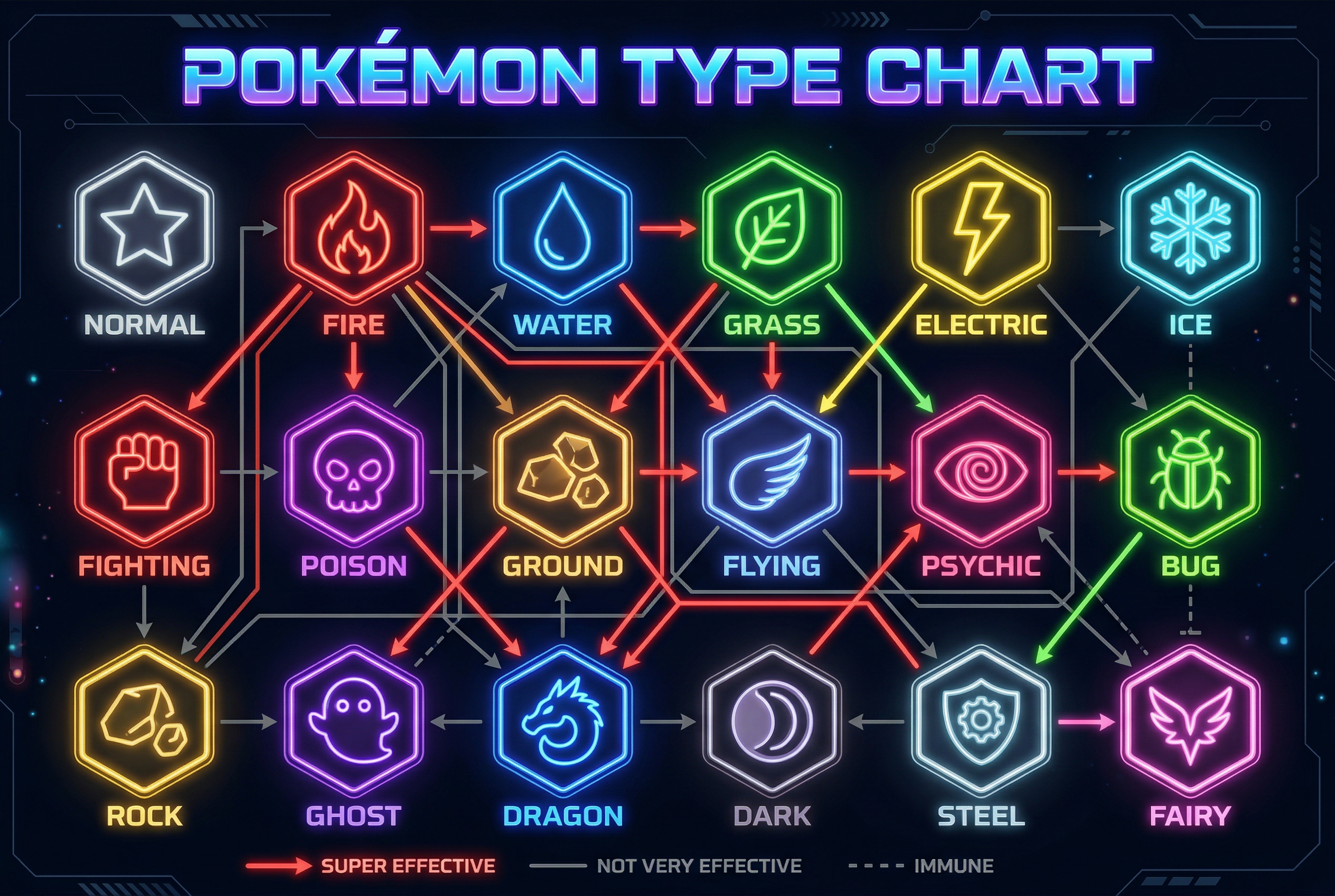 Pokemon Type Chart August 2026 All Strengths Weaknesses Type Pokemon Type Chart August 2026 All Strengths Weaknesses Type