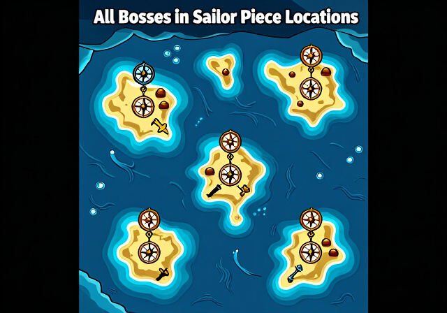 All Bosses in Sailor Piece: Locations