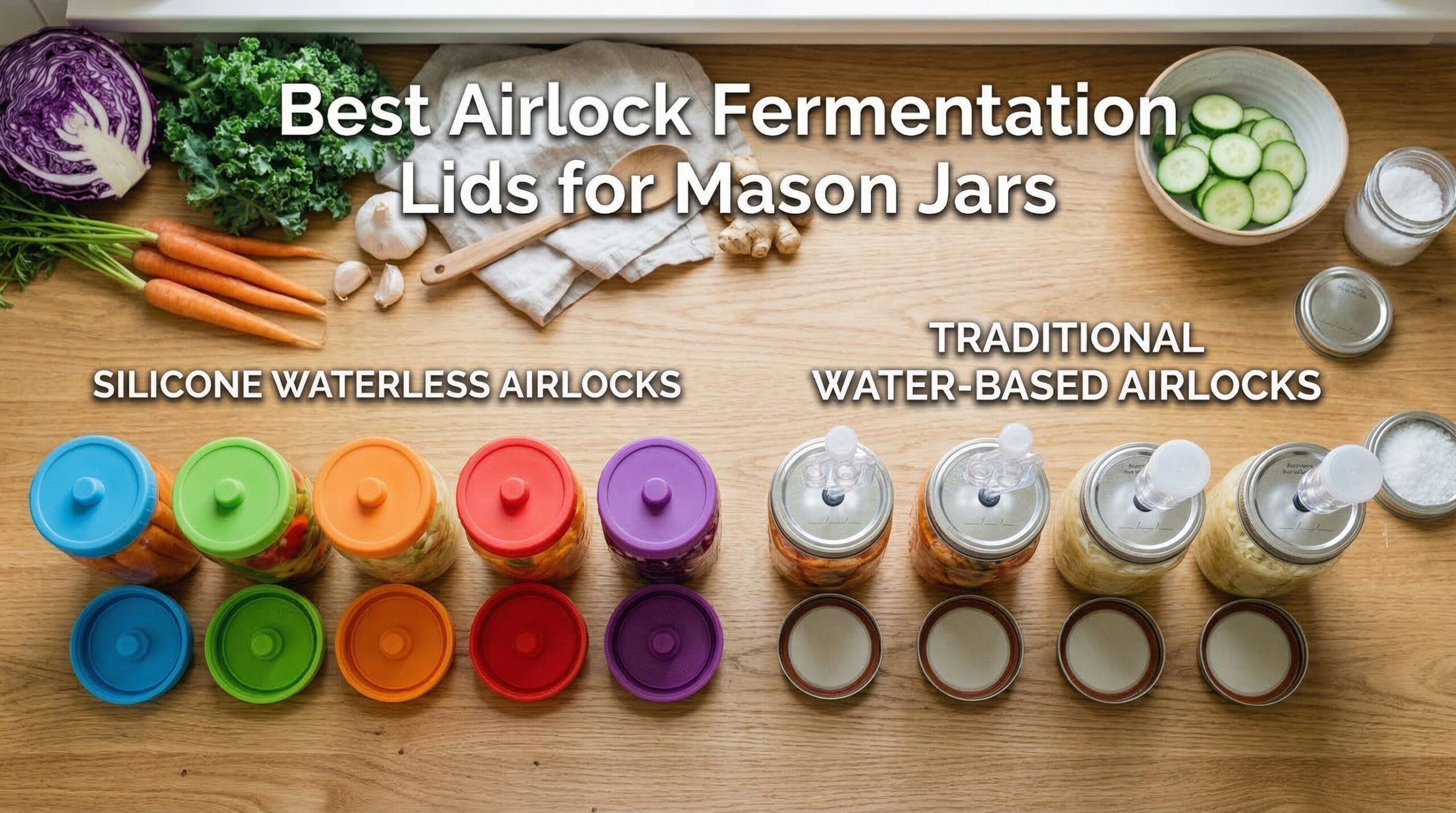 Best Airlock Fermentation Lids for Mason Jars