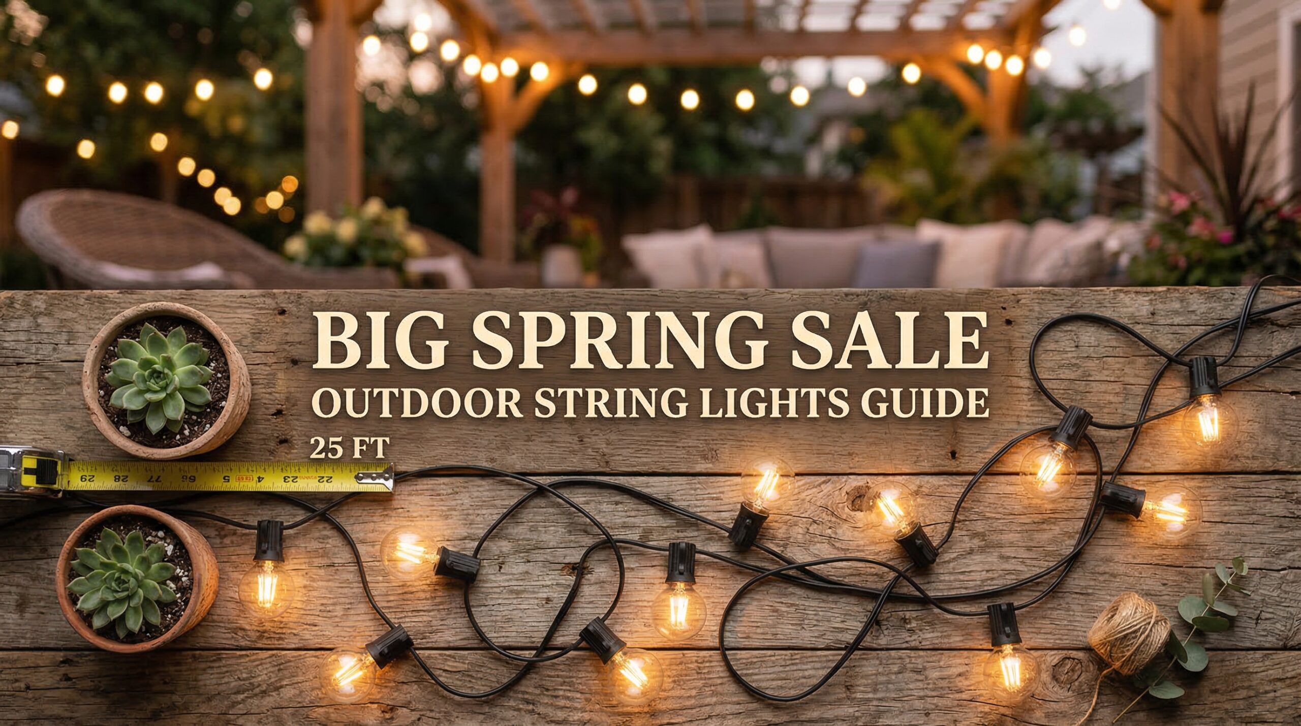 Best Big Spring Sale Outdoor String Lights Deals on Amazon