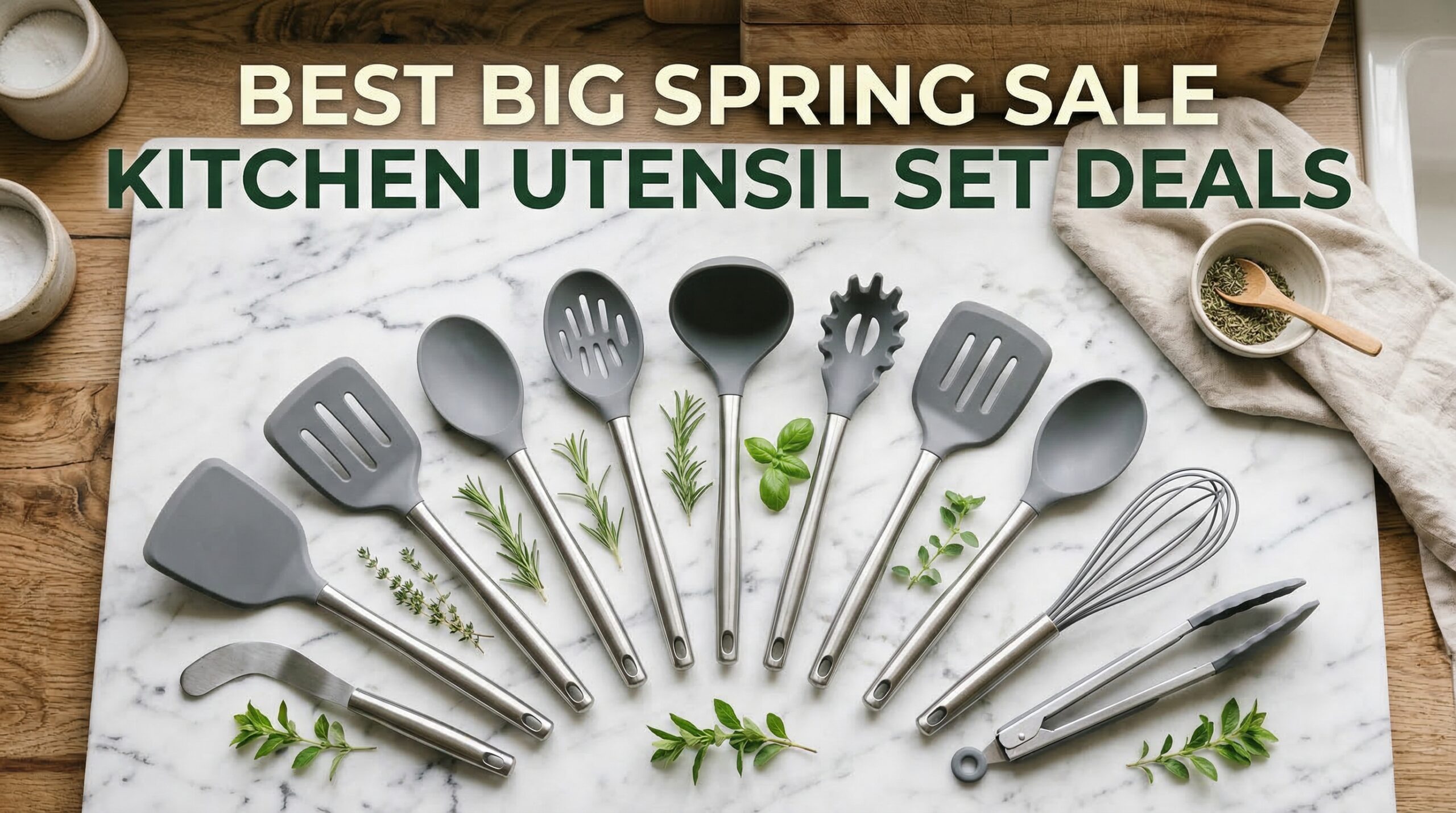 Best Big Spring Sale Kitchen Utensil Set Deals on Amazon