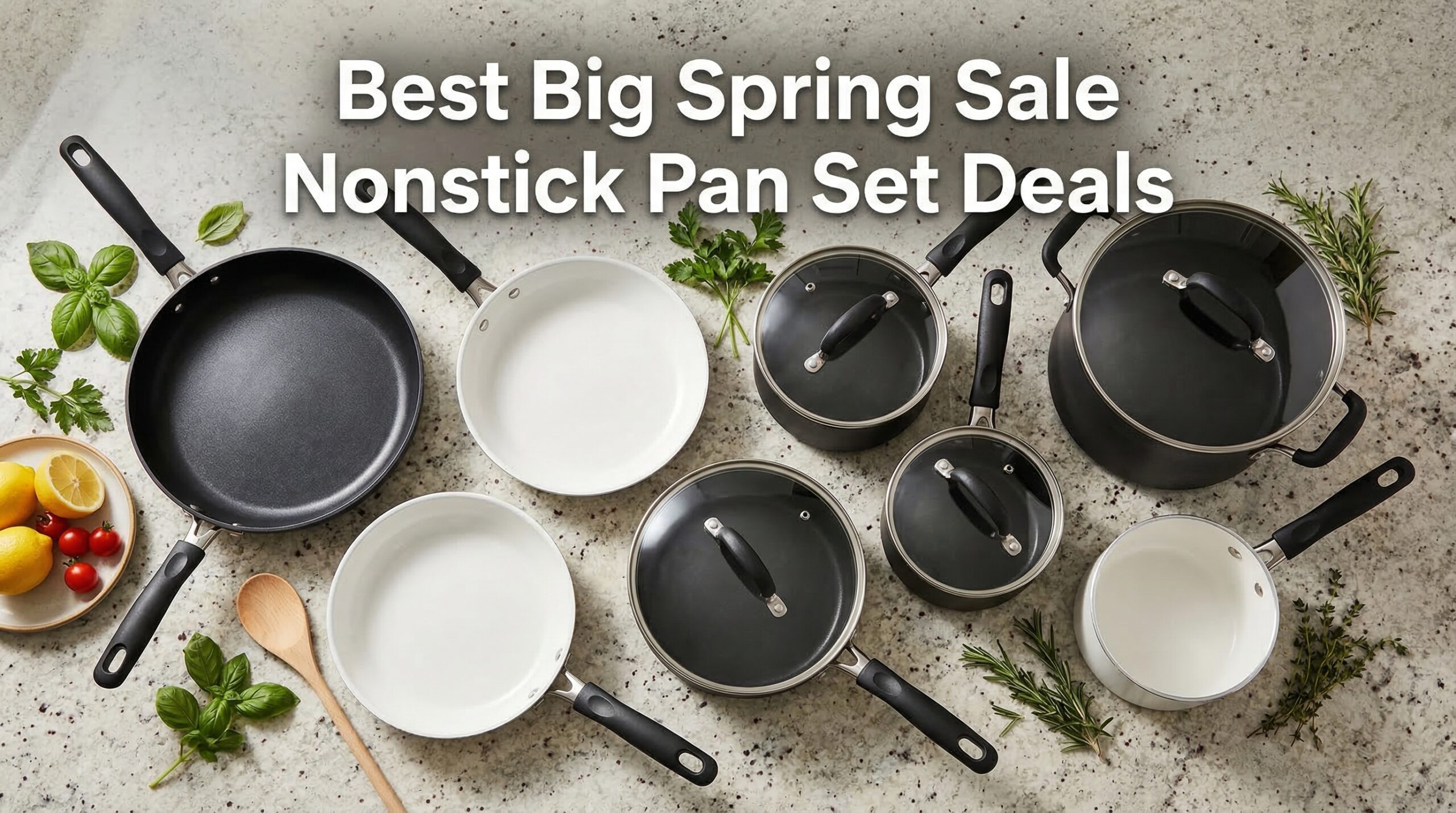 Best Big Spring Sale Nonstick Pan Set Deals on Amazon