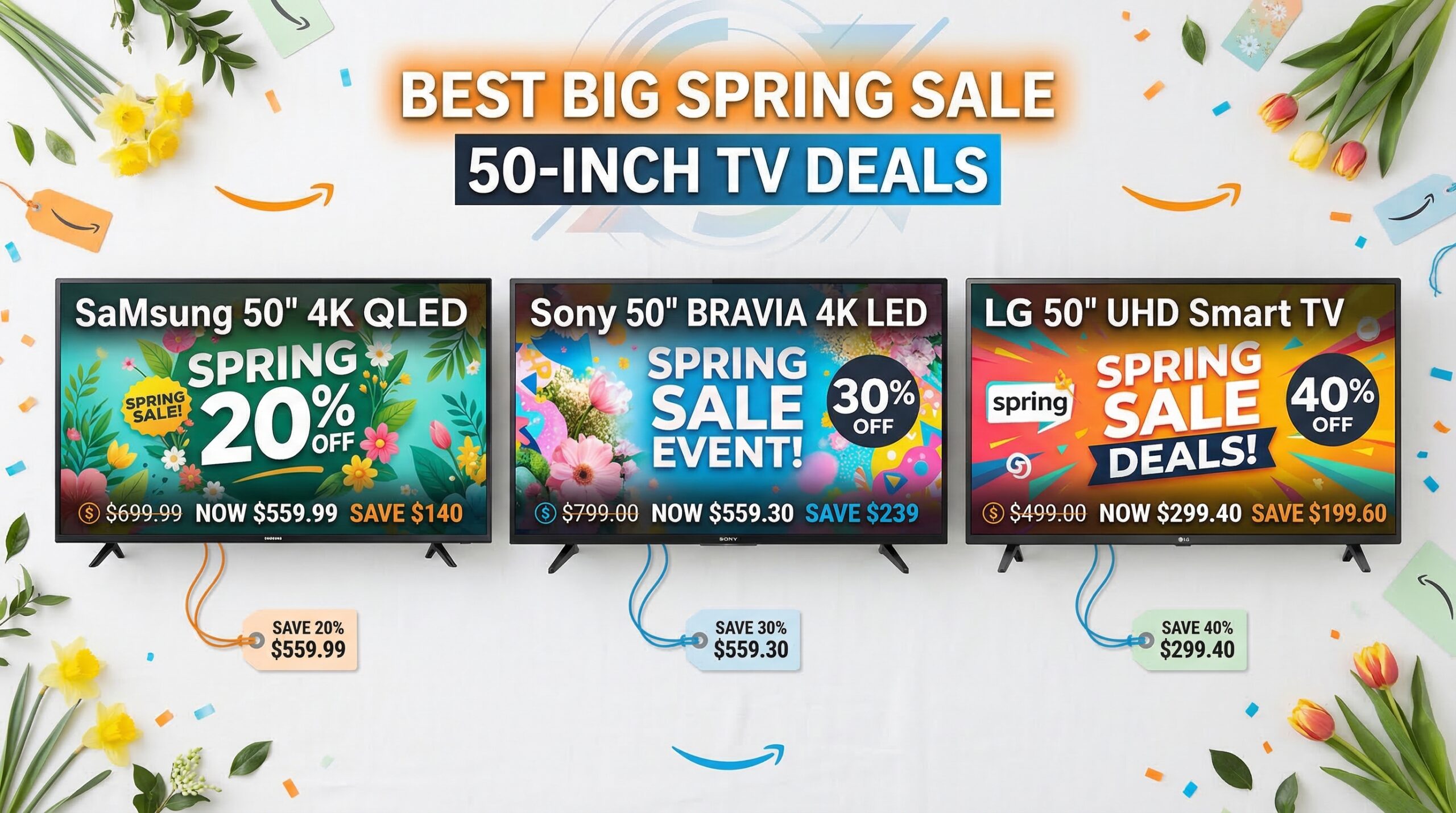 Best Big Spring Sale 50 Inch TV Deals on Amazon