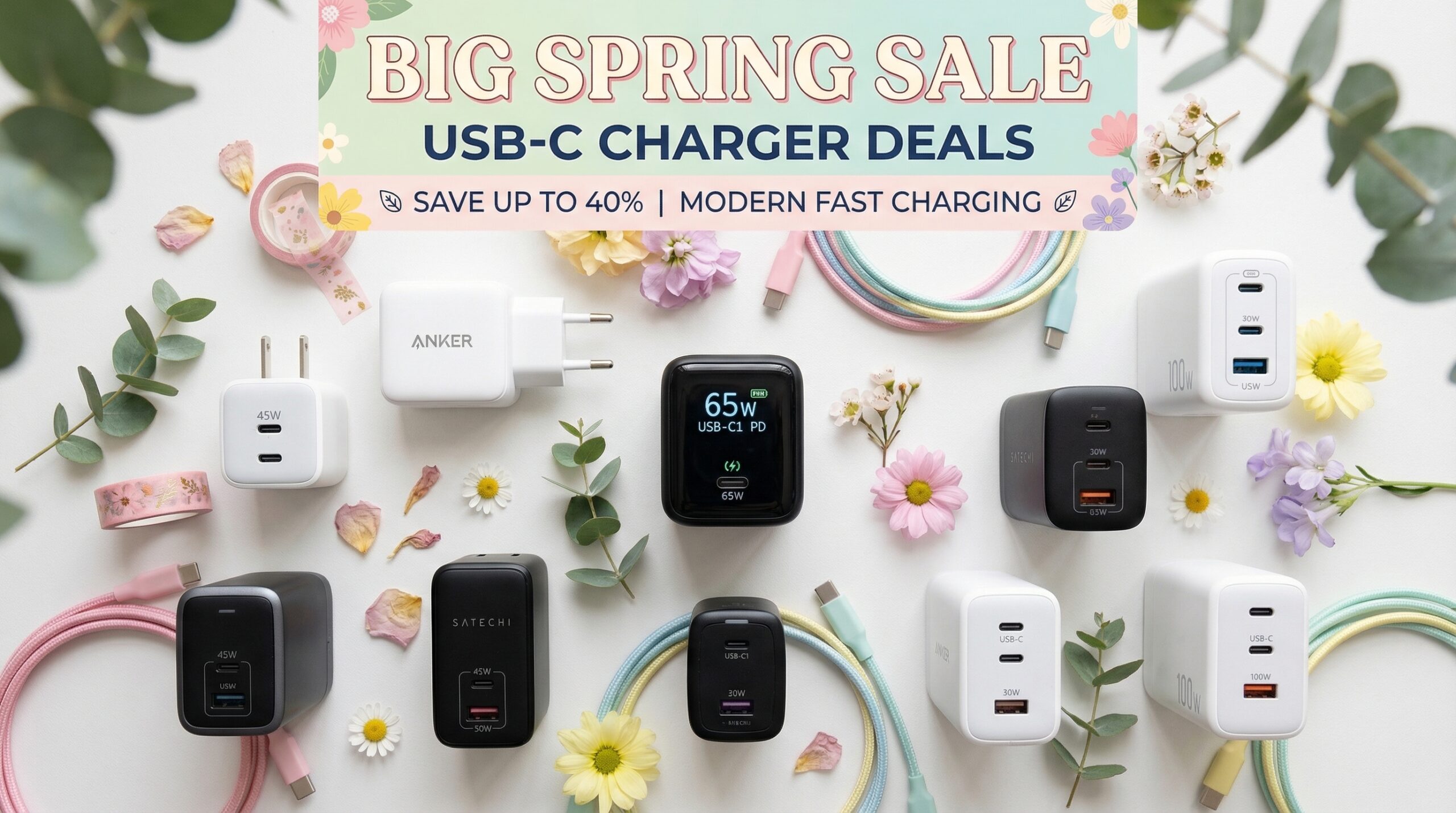 Best Big Spring Sale USB-C Charger Deals on Amazon