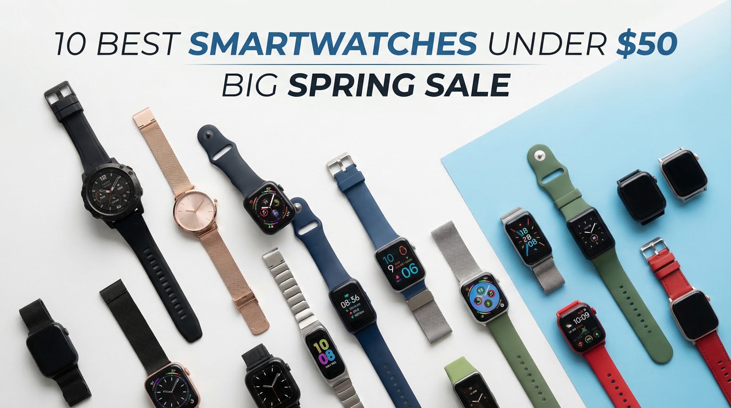 Best Big Spring Sale Smartwatch Under $50 Deals on Amazon
