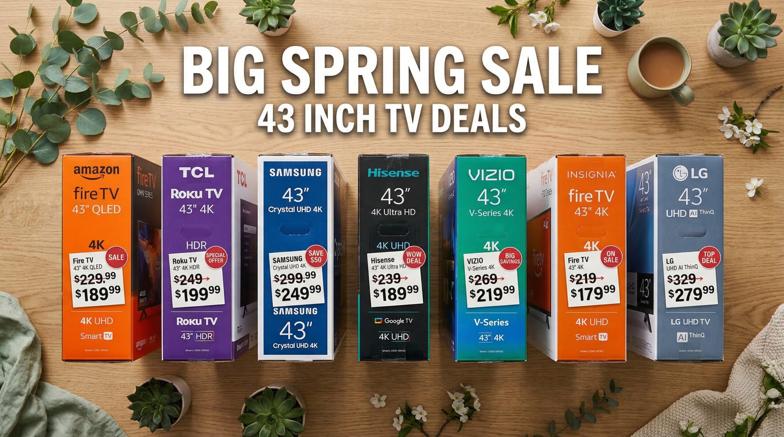 Best Big Spring Sale 43 Inch TV Deals on Amazon