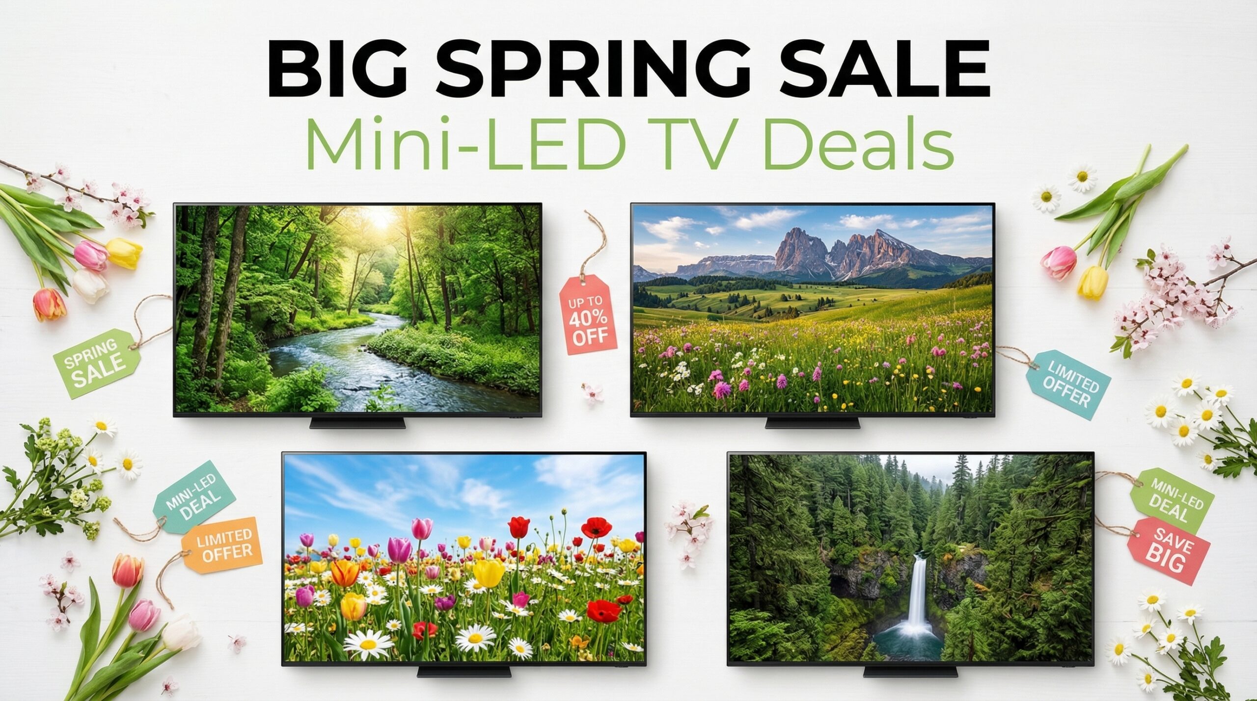 Best Big Spring Sale Mini-LED TV Deals on Amazon