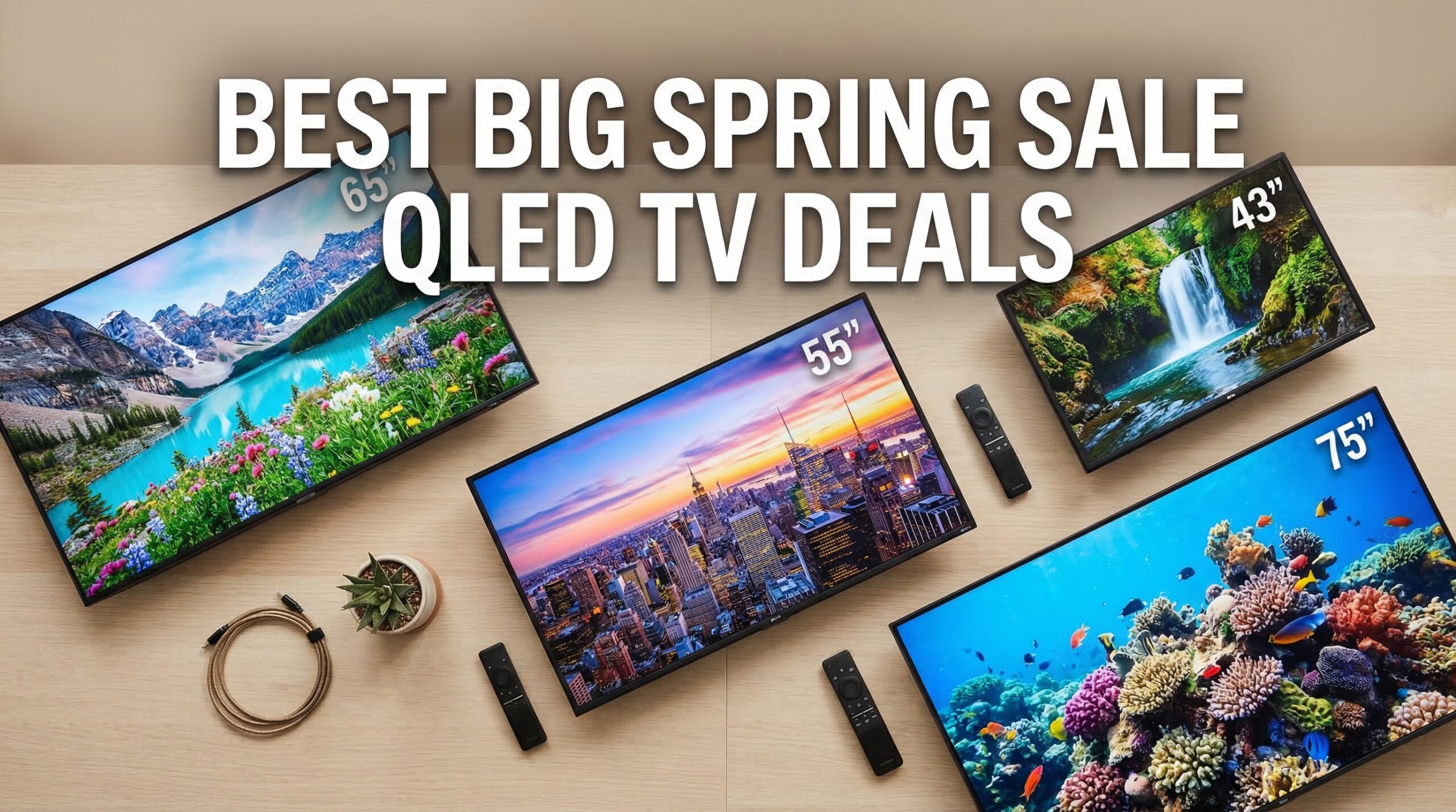 Best Big Spring Sale QLED TV Deals on Amazon