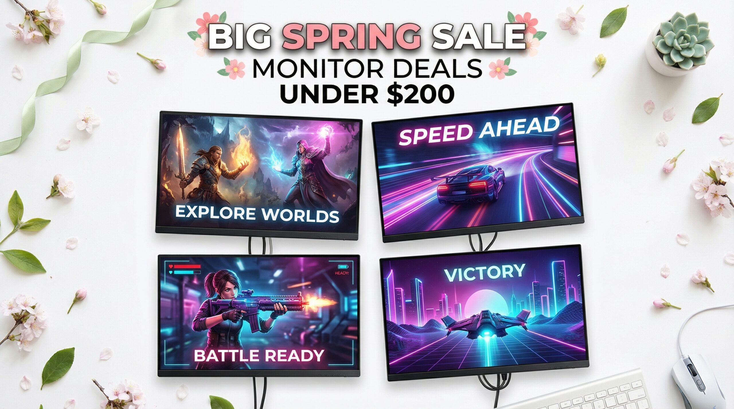 Best Big Spring Sale Monitor Under $200 Deals on Amazon