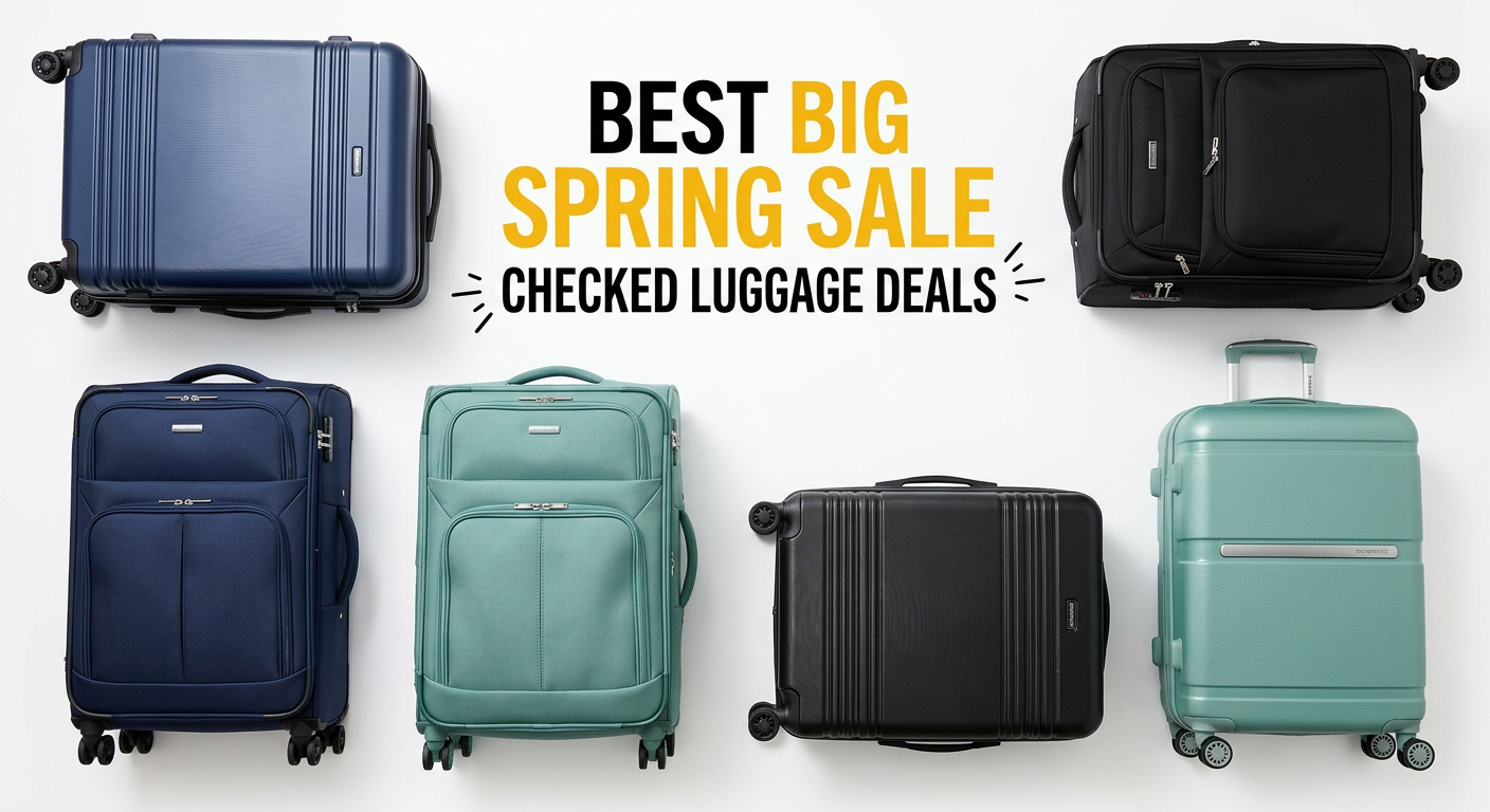 Best Big Spring Sale Checked Luggage Deals on Amazon