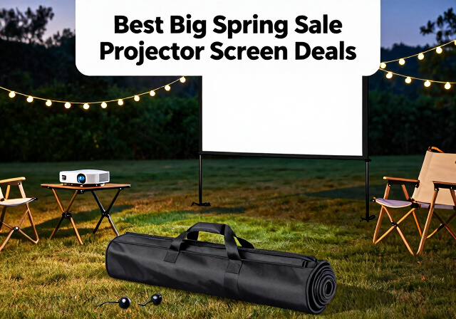 Best Big Spring Sale Projector Screen with Stand Deals on Amazon