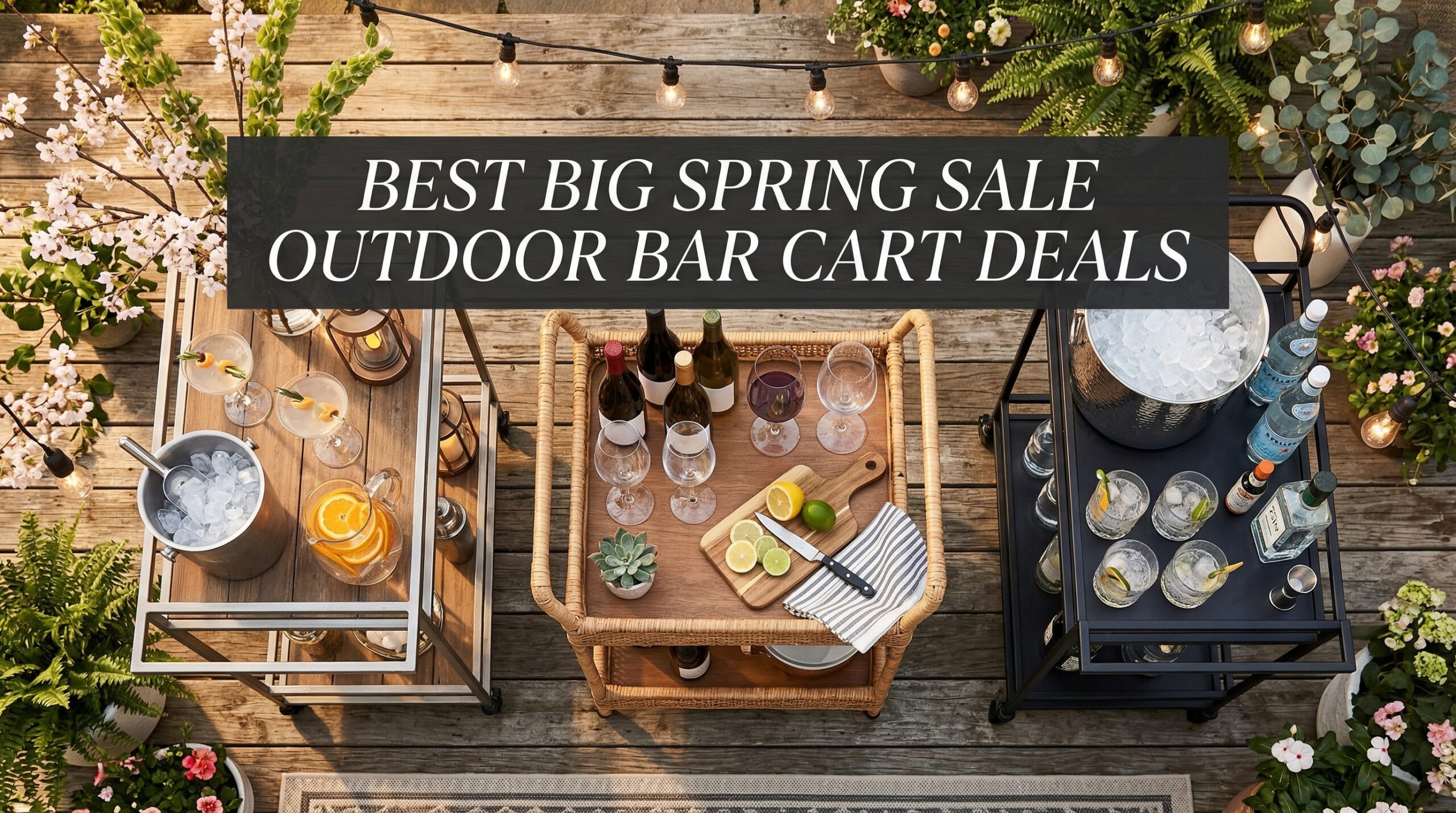 Best Big Spring Sale Outdoor Bar Cart Deals on Amazon