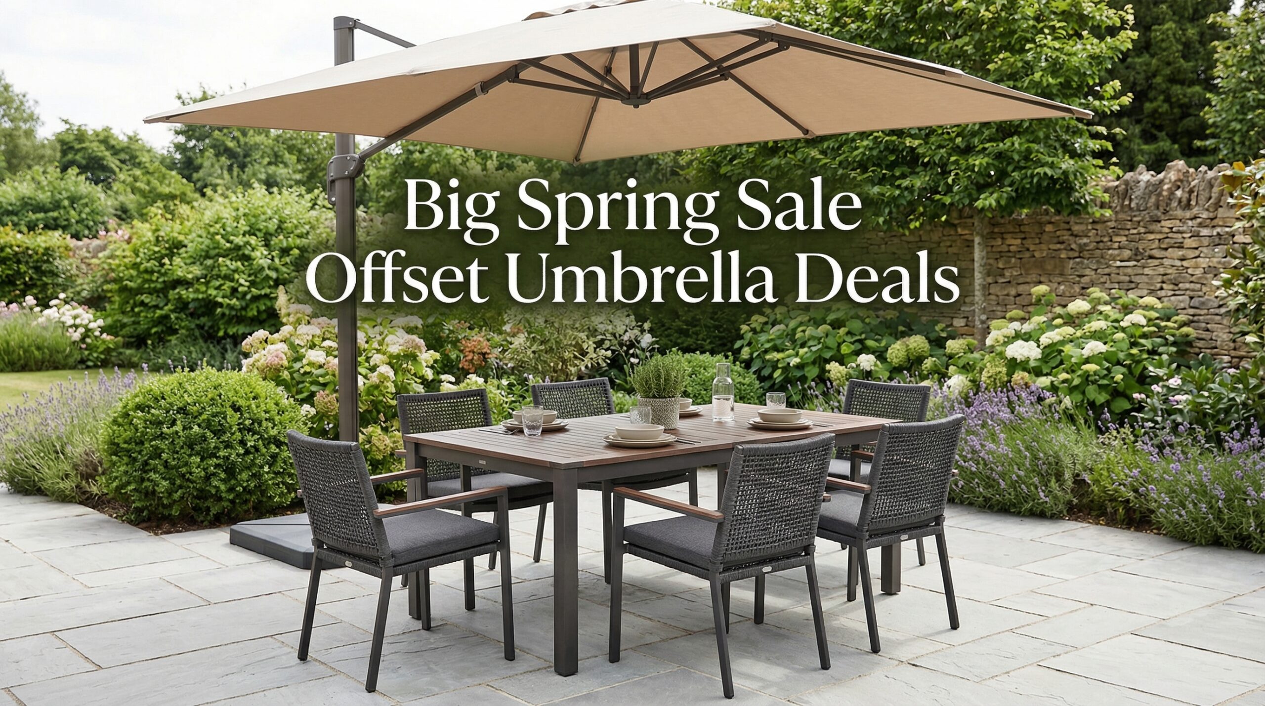Best Big Spring Sale Offset Patio Umbrella Deals on Amazon
