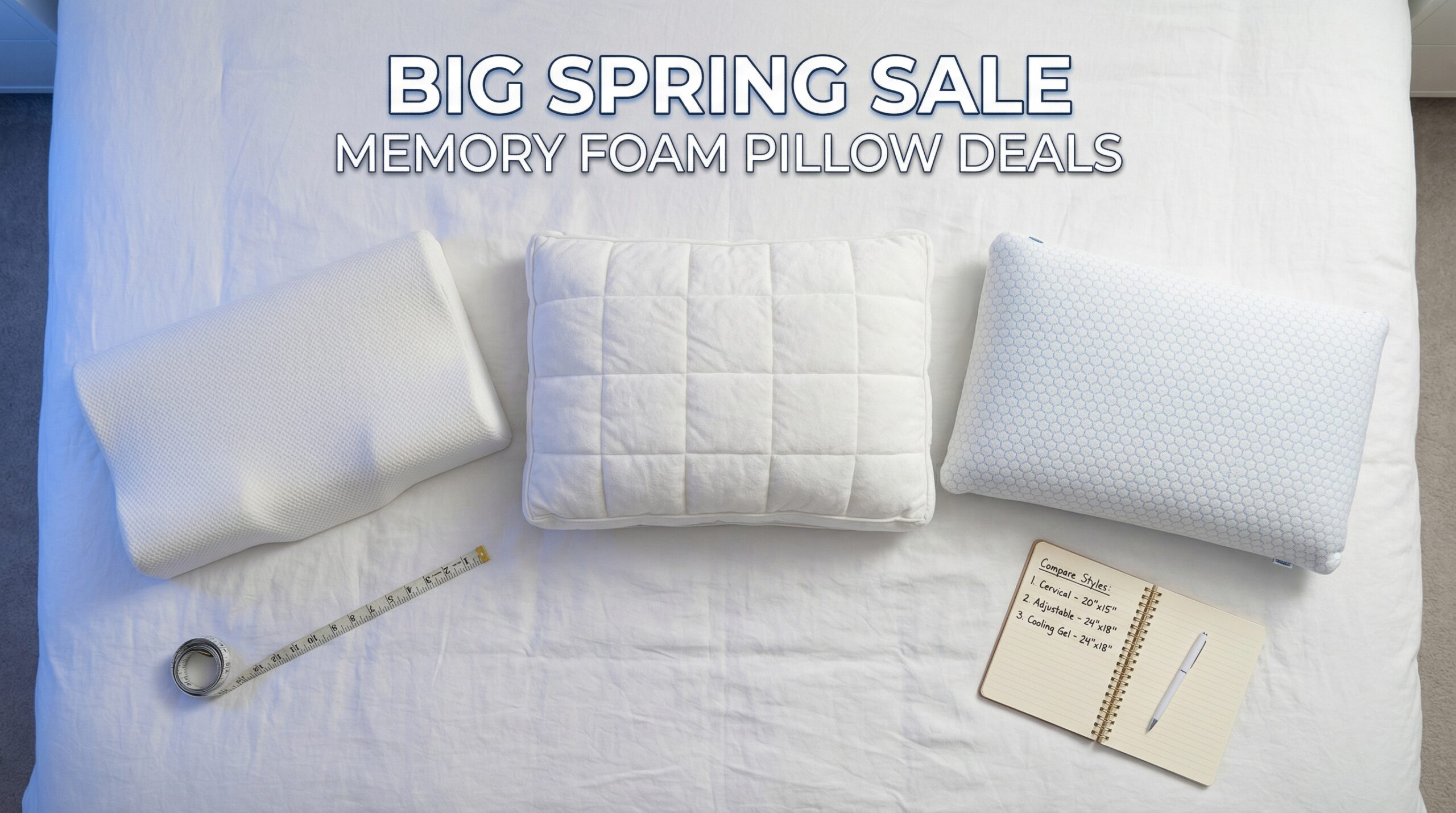 Best Big Spring Sale Memory Foam Pillow Deals on Amazon