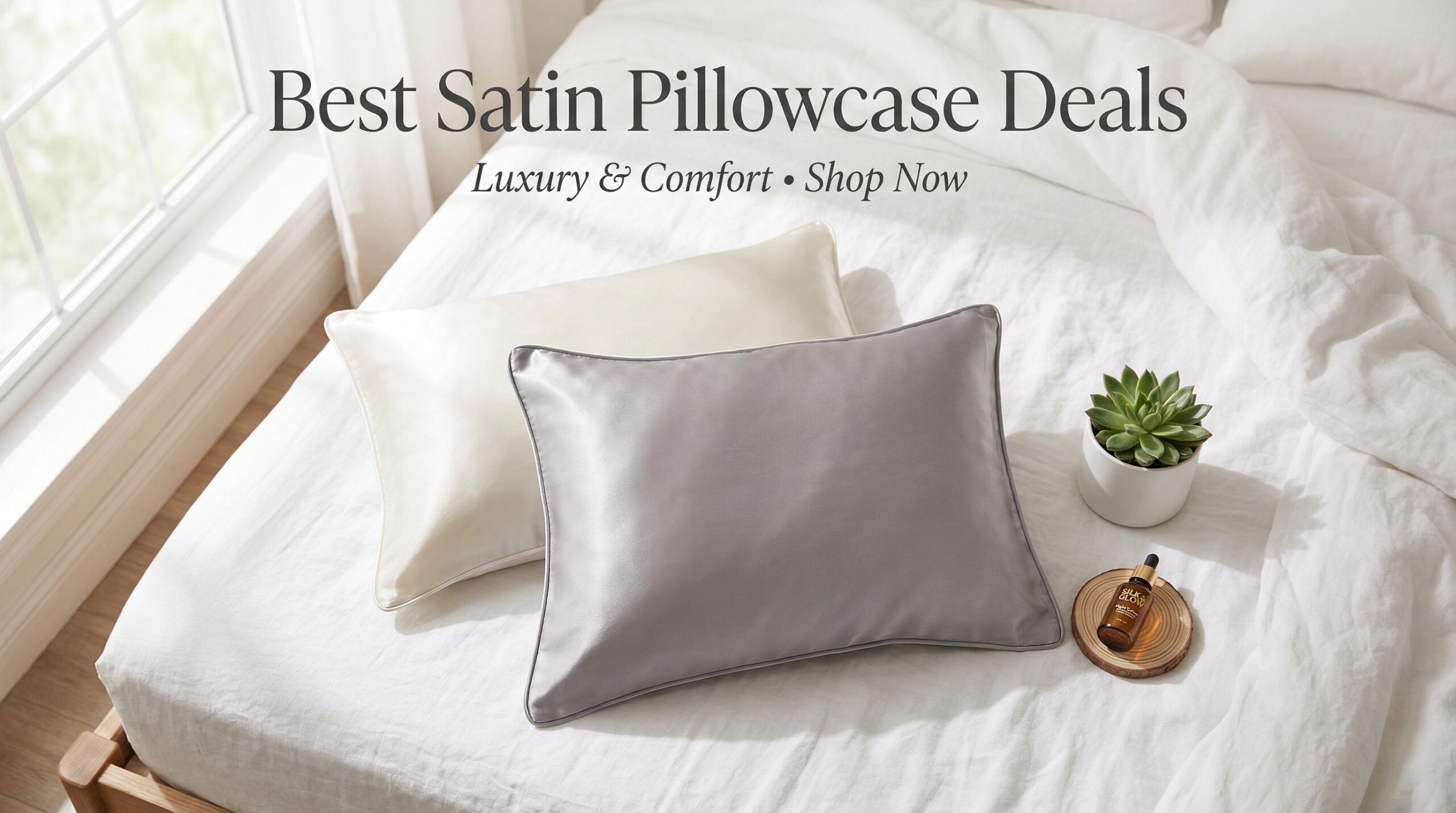 Best Big Spring Sale Satin Pillowcase Set Deals on Amazon