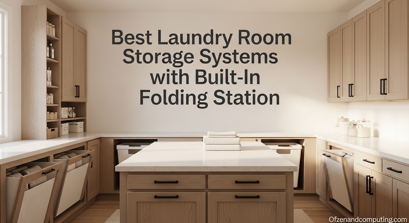 15 Best Laundry Room Storage Systems with Built-In Folding Station ([nmf] [cy])