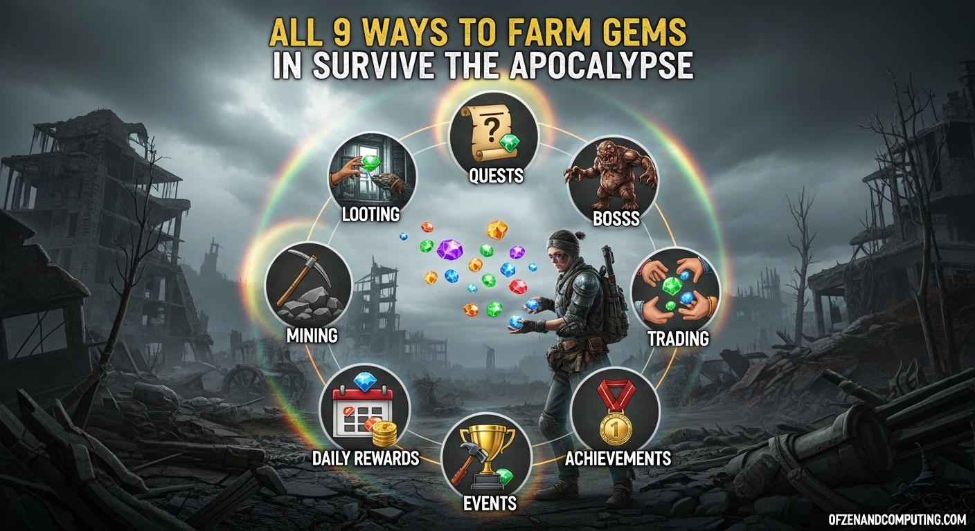 All 9 Ways to Farm Gems in Survive the Apocalypse
