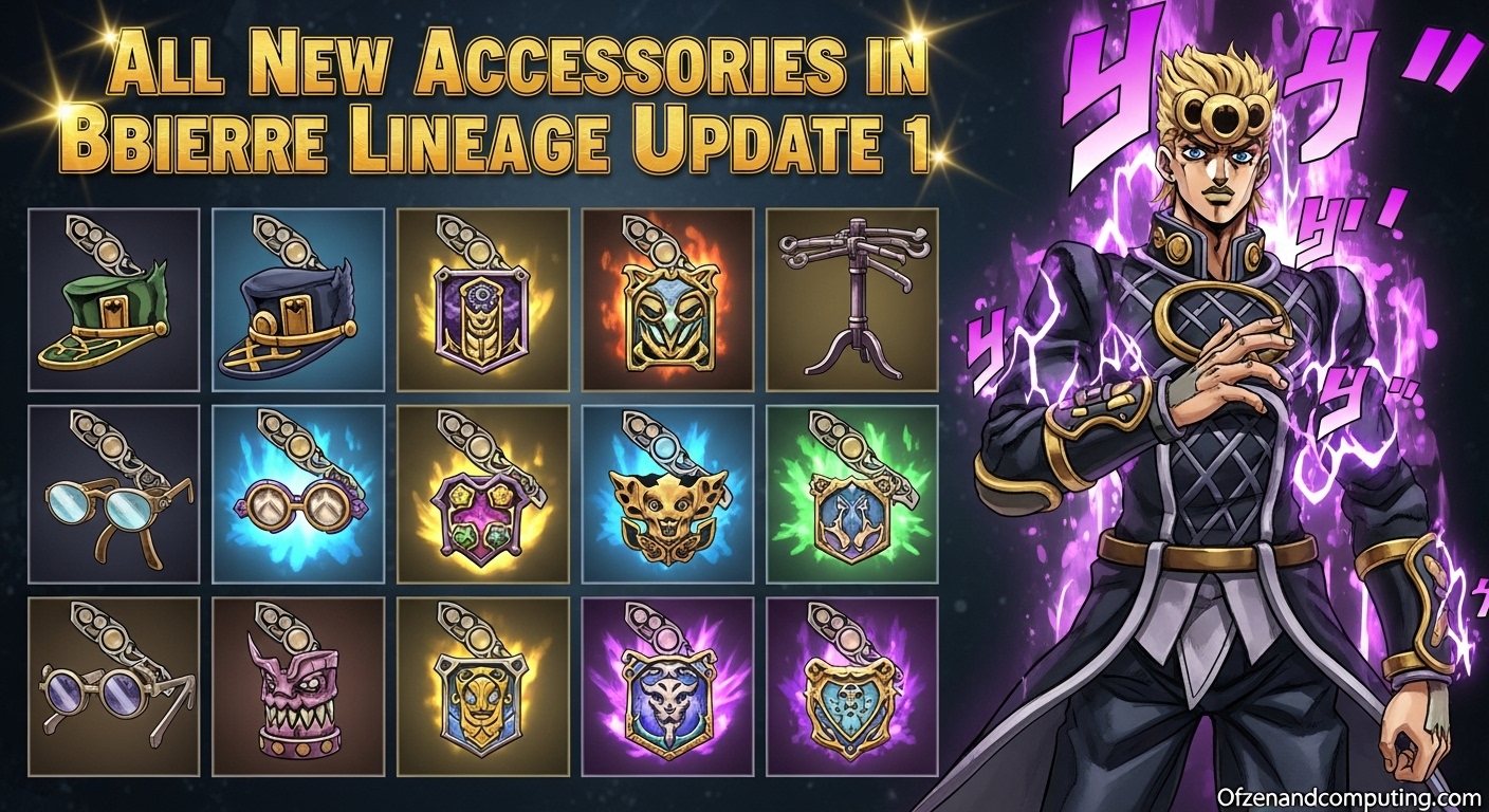 All New Accessories in Bizarre Lineage Update 1