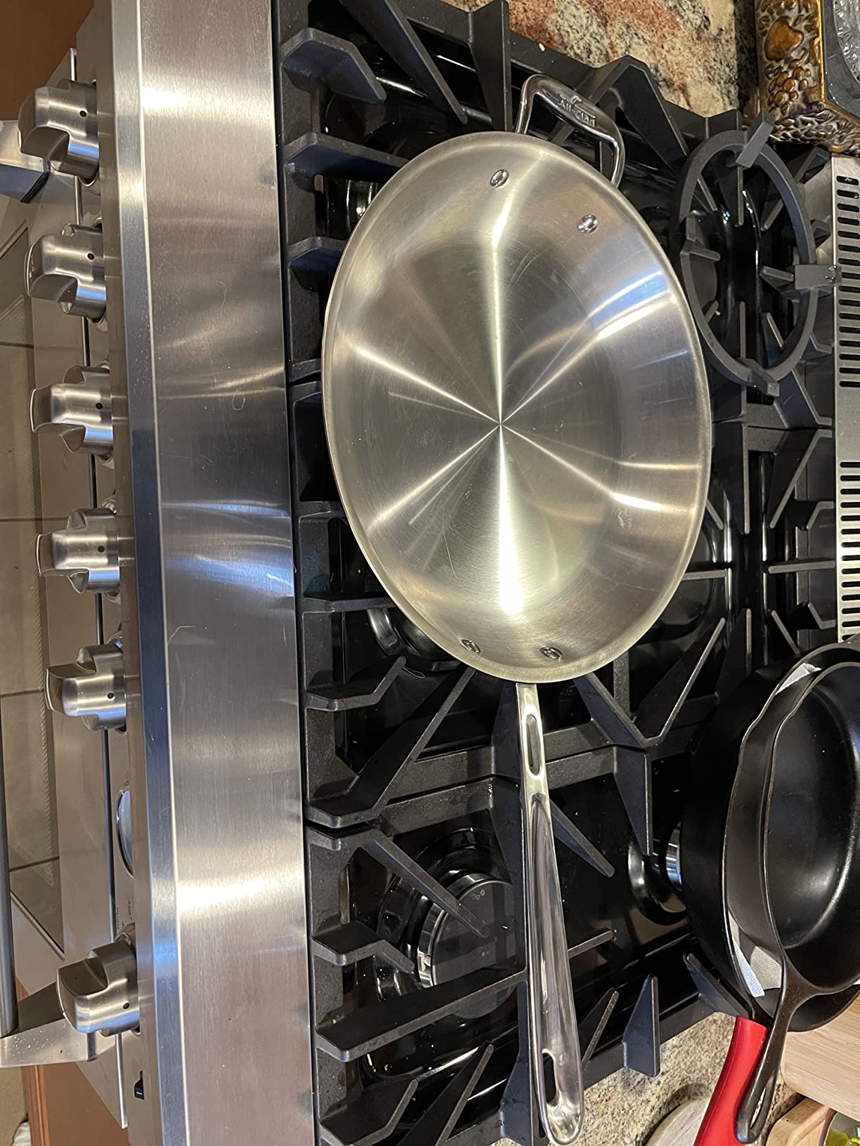 All-Clad Copper Core 5-Ply Stainless Steel Fry Pan 10 Inch Induction Oven Broiler Safe 600F customer photo 2