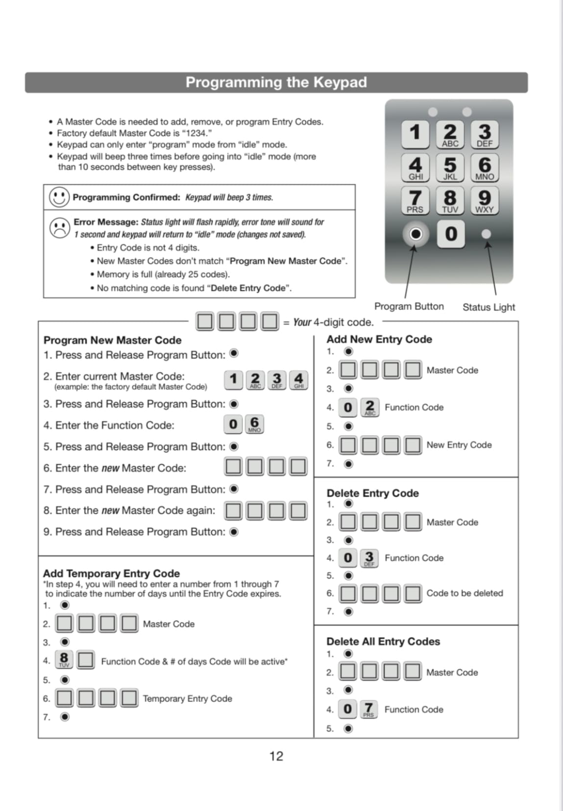 Mighty Mule Wireless Digital Keypad (FM137), Black, 25 customer photo 1
