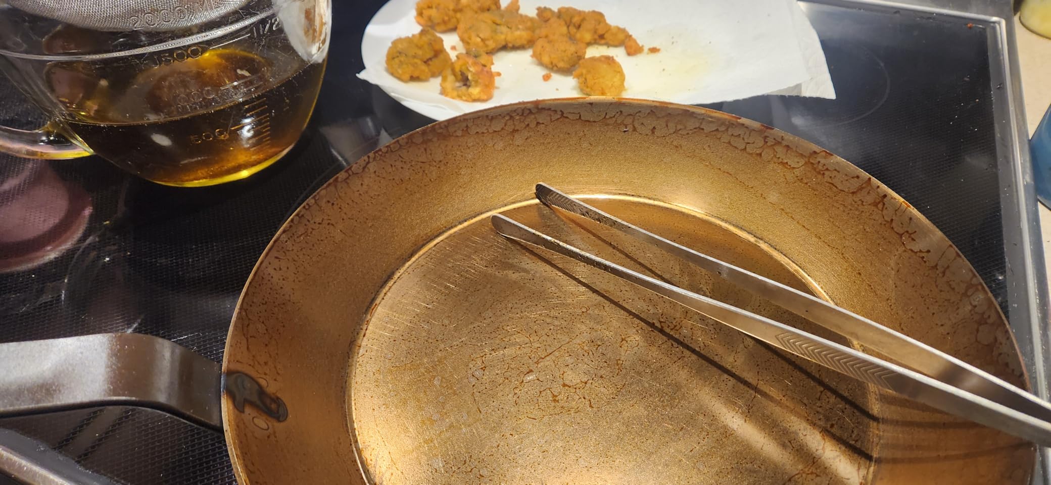 Matfer Bourgeat Black Carbon Steel Frying Pan, 12 5/8