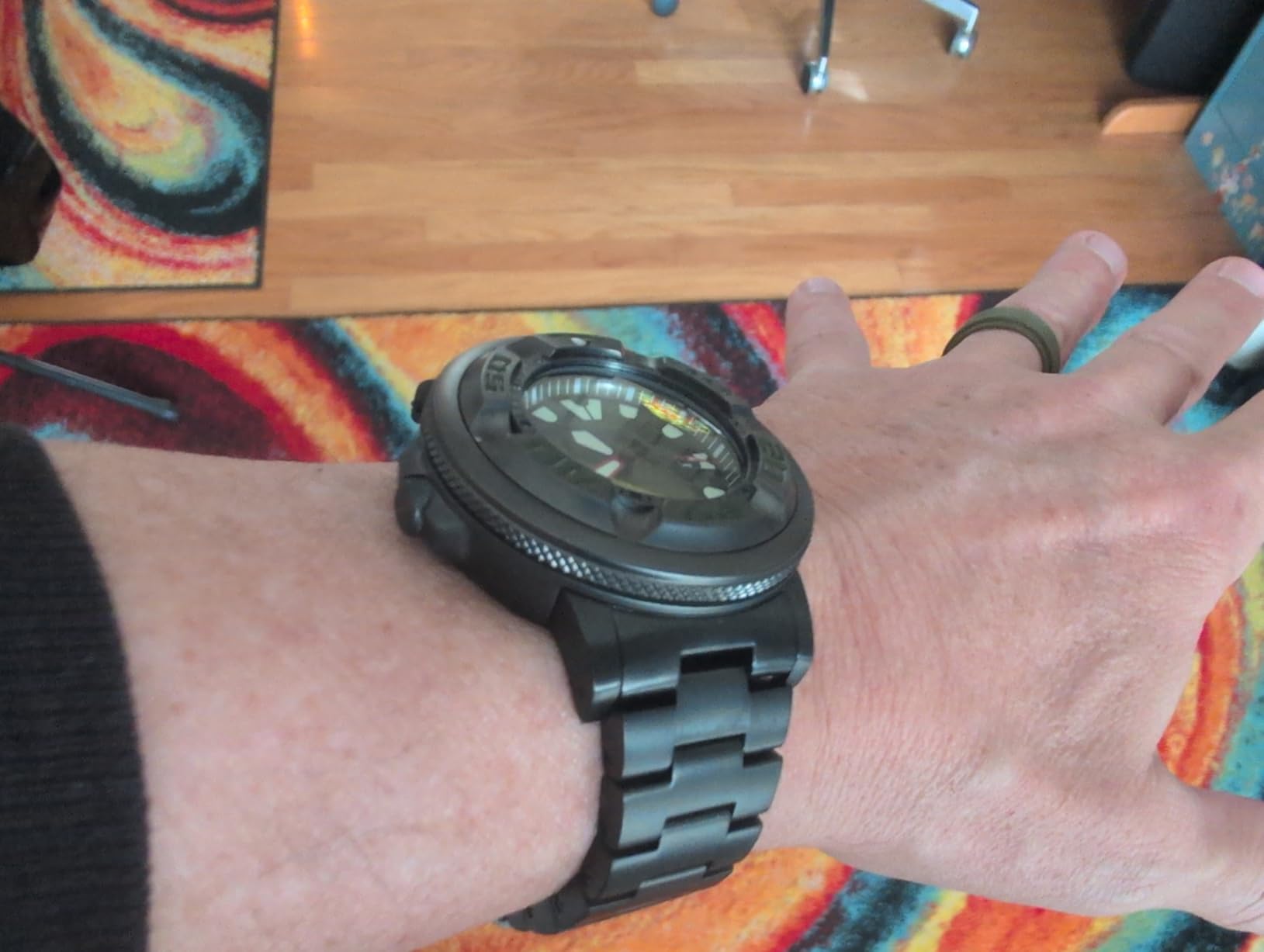 Citizen Men's Promaster Dive Eco-Drive Watch, 3-Hand Date, Polyurethane Strap, ISO Certified, Anti-Reflective Curved Crystal, Screw-Back Case and Crown customer photo 1