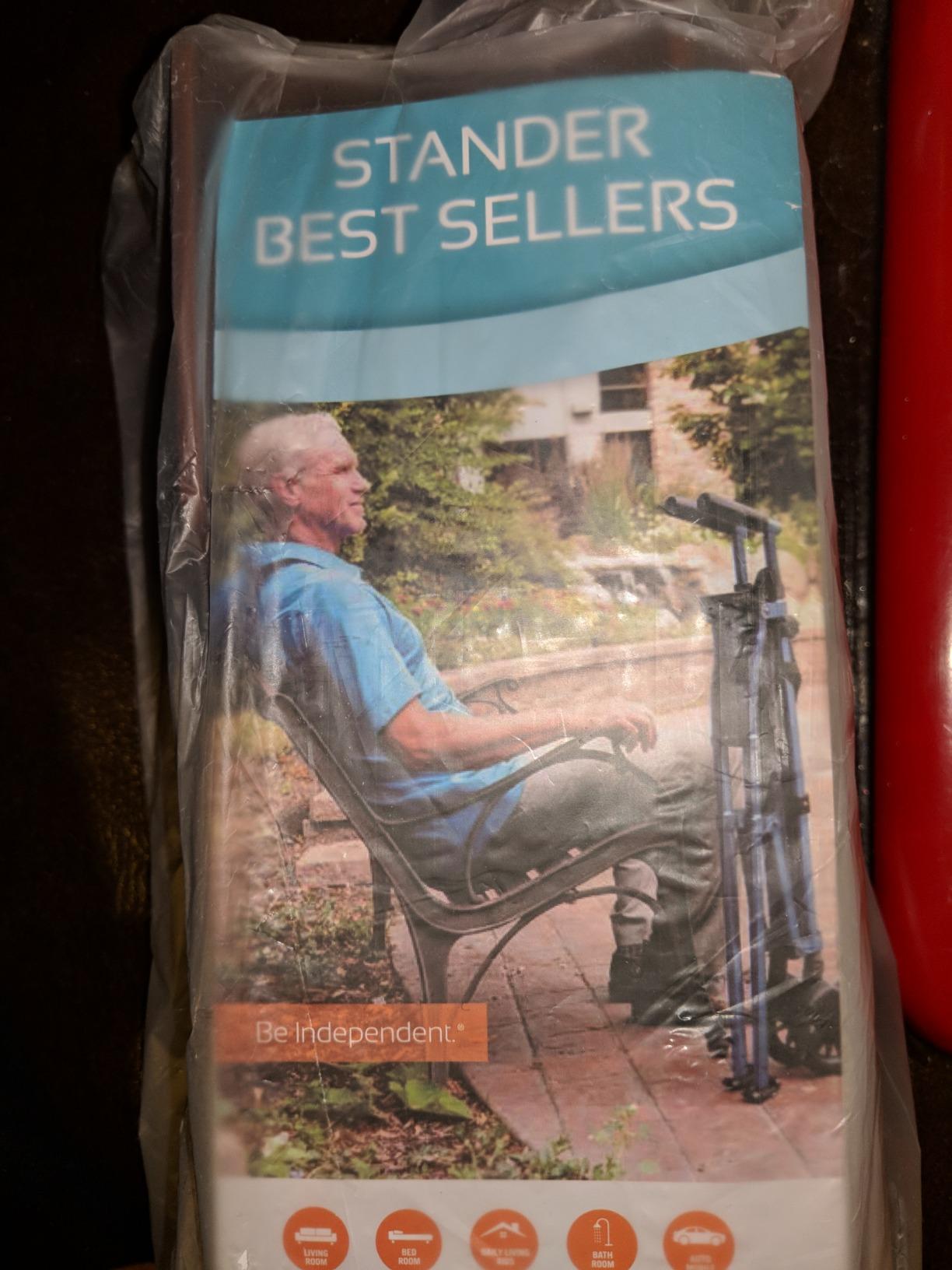 Stander Recliner Risers, Non-Slip Chair Lifters for Adults, Seniors, and Elderly, Low Profile Seat Raiser for Sitting and Standing Assistance, Compatible with Wooden Base Recliners, Set of 4, Brown customer photo 6